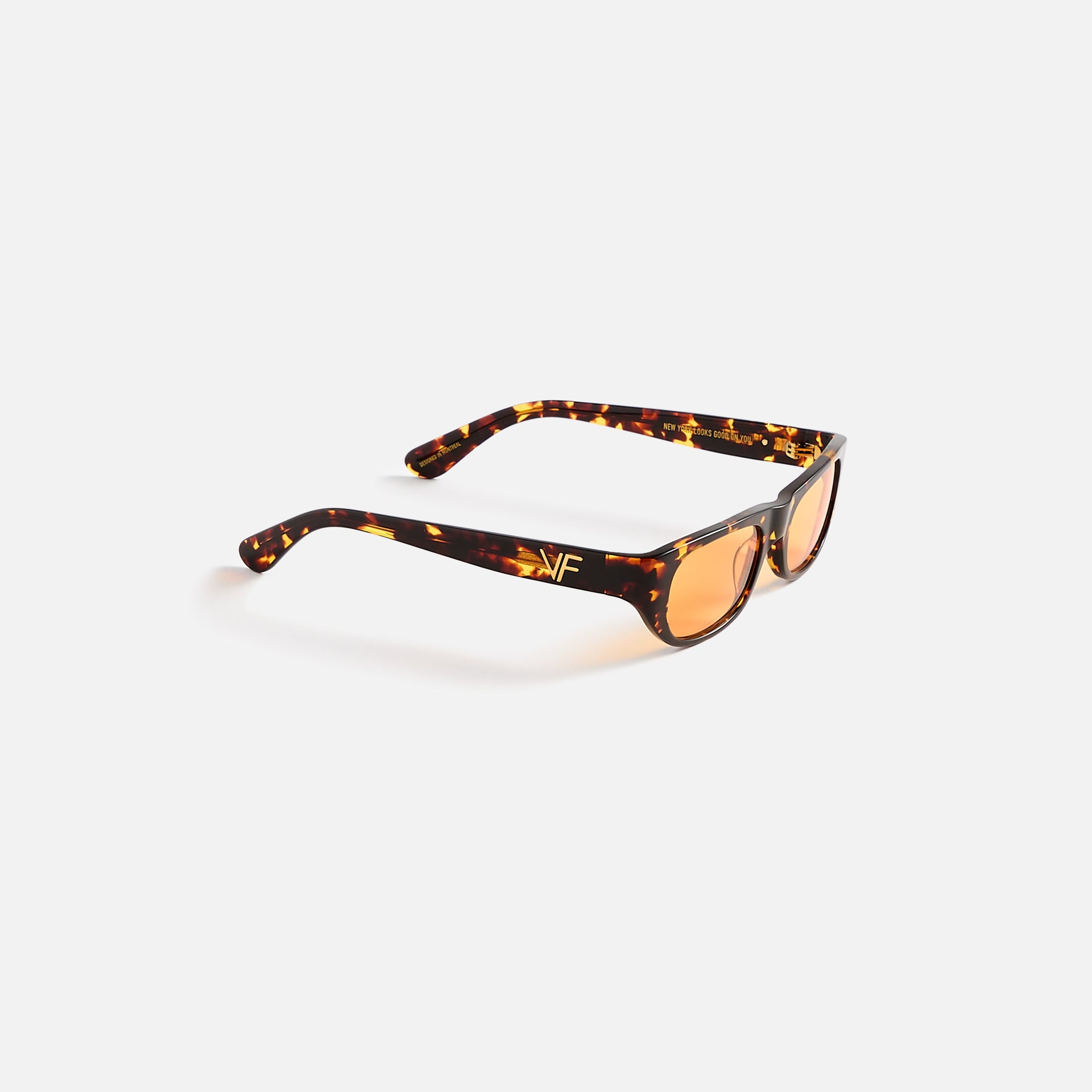 Vintage Frames Bowery Tortoise Brown Acetate - Yellow