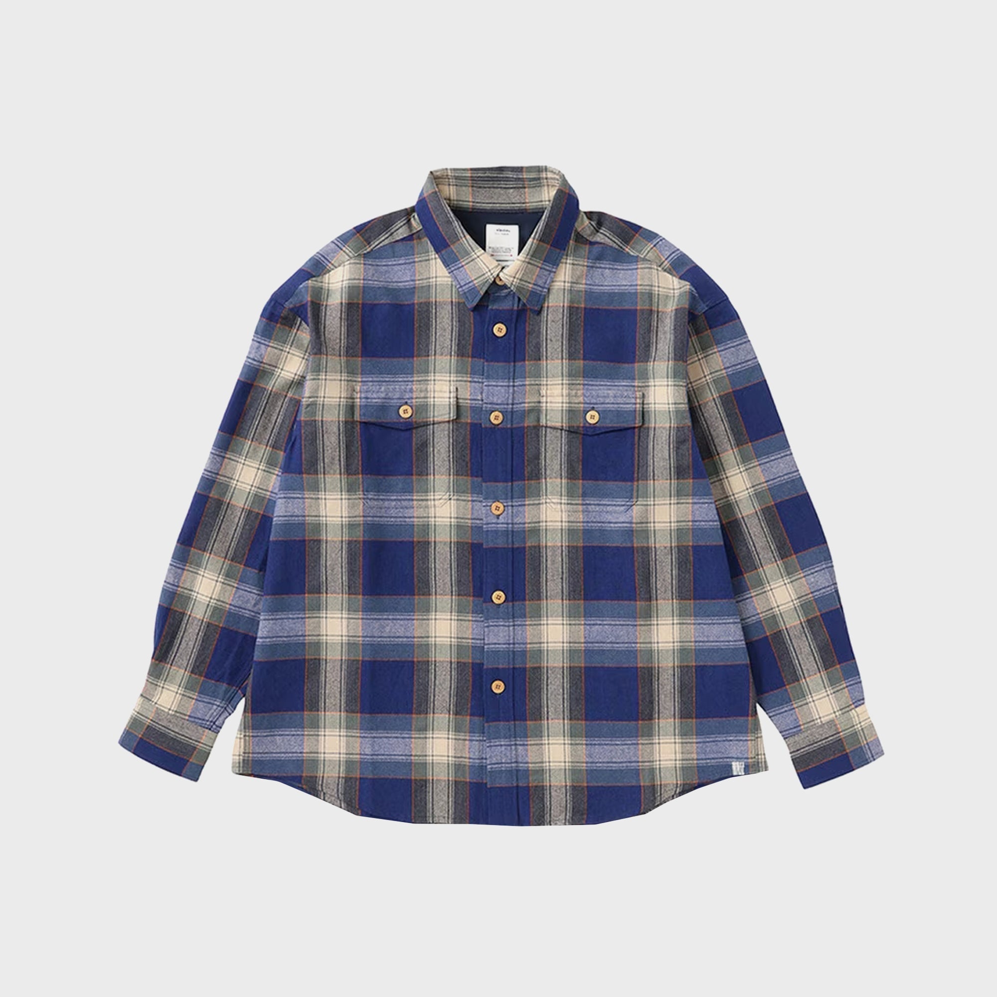 Visvim Lumber Check Long Sleeve Shirt - Blue – Kith
