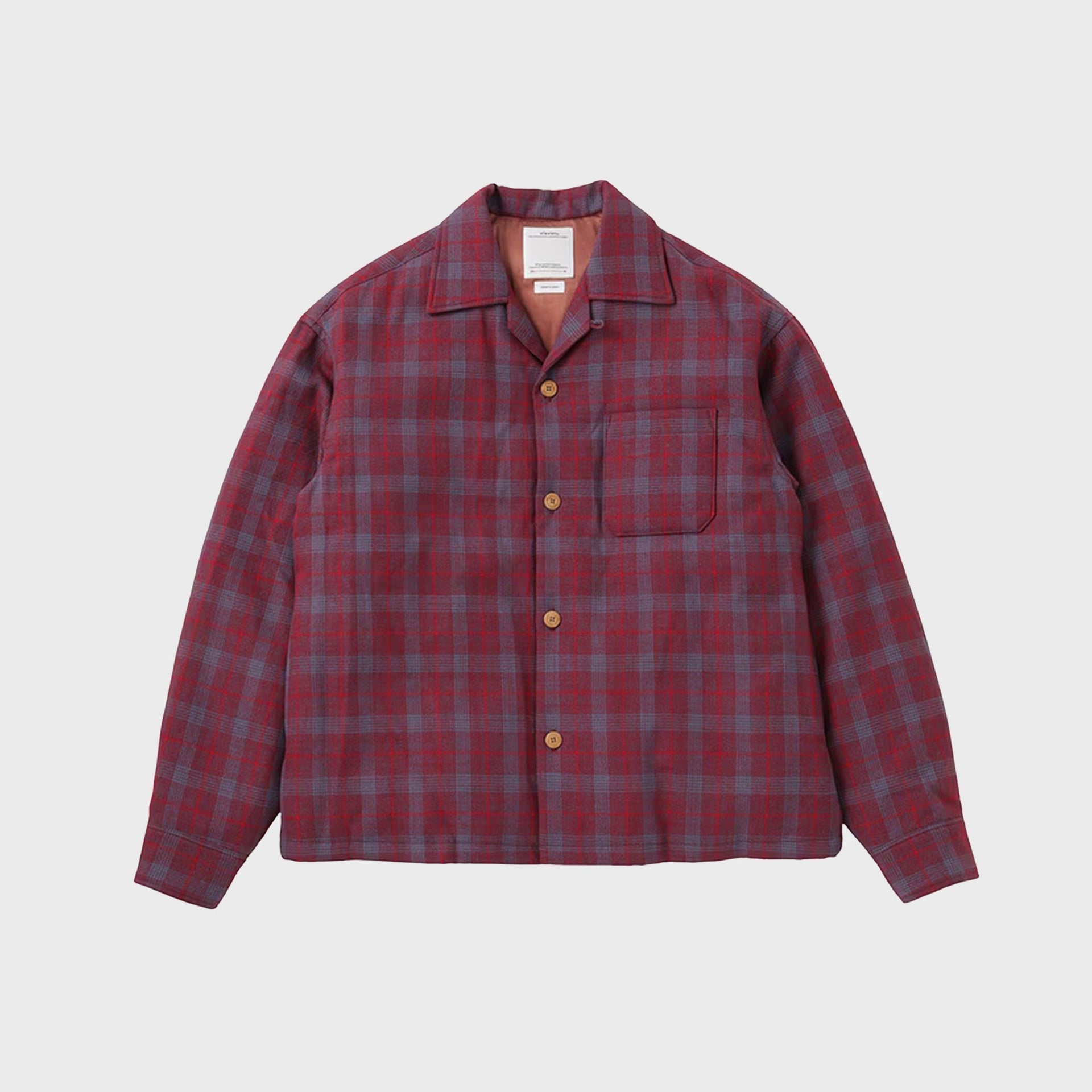 Visvim Keesey Check Down Jacket - Red