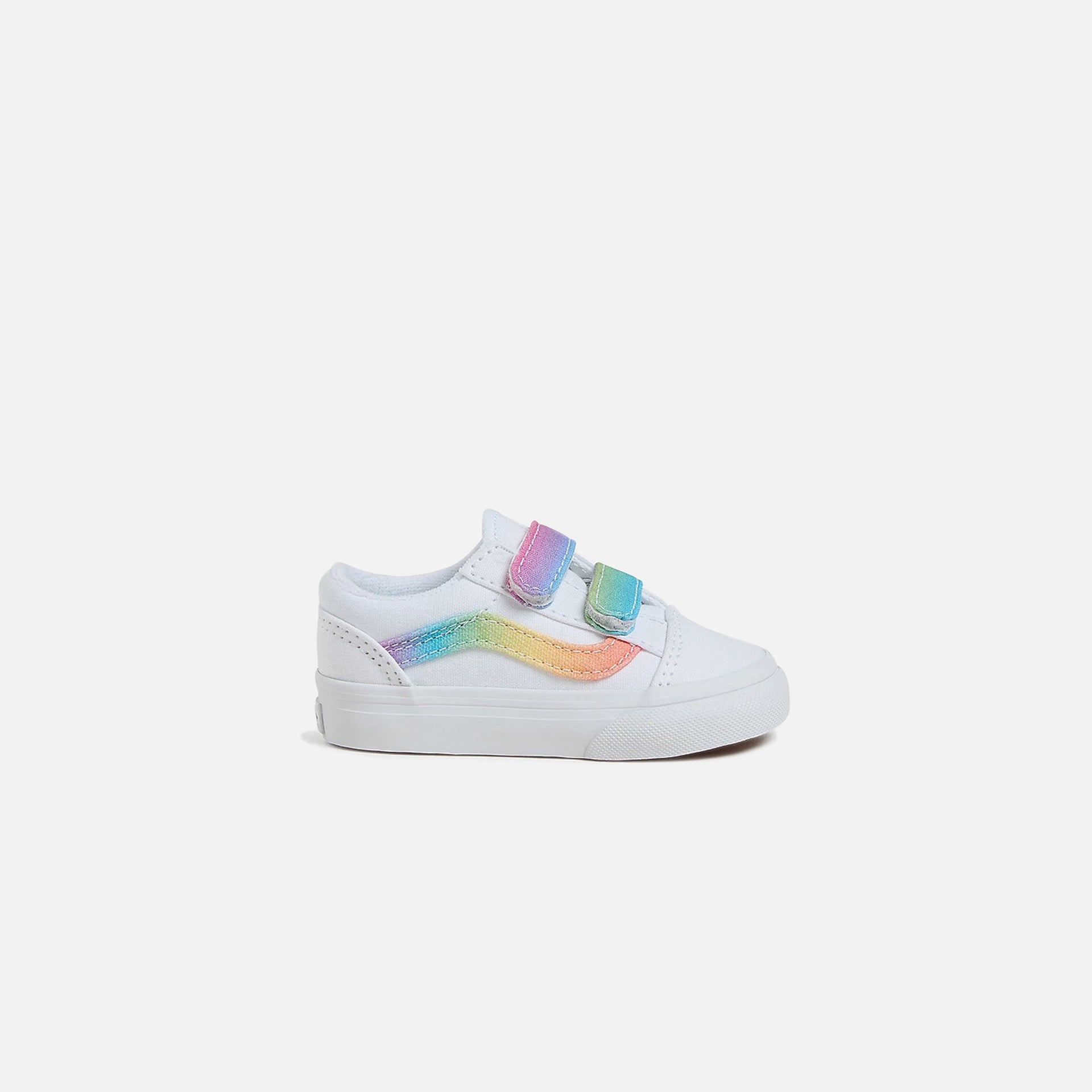 VANS TD Old Skool V Crib Rainbow True White Multi – Kith