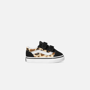 VANS TD Old Skool V Leopard Glitter - Black / Brown