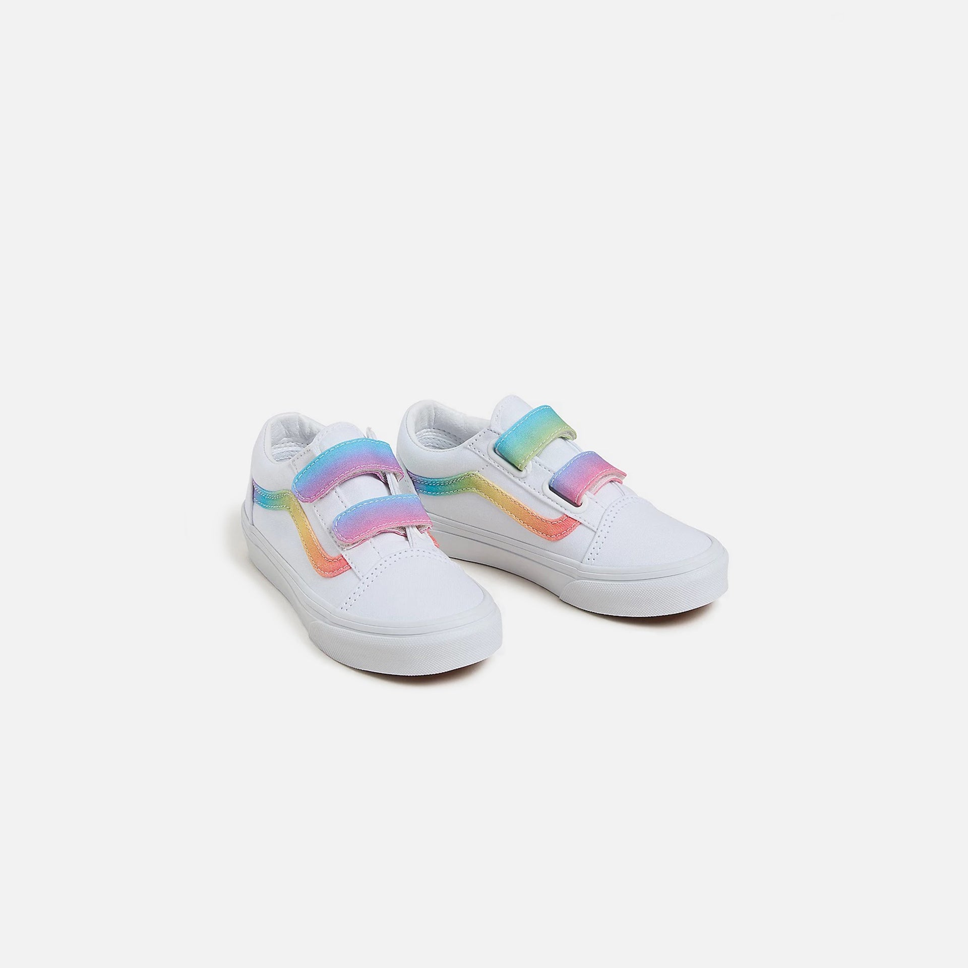 VANS PS Old Skool V - Rainbow / True White / Multi