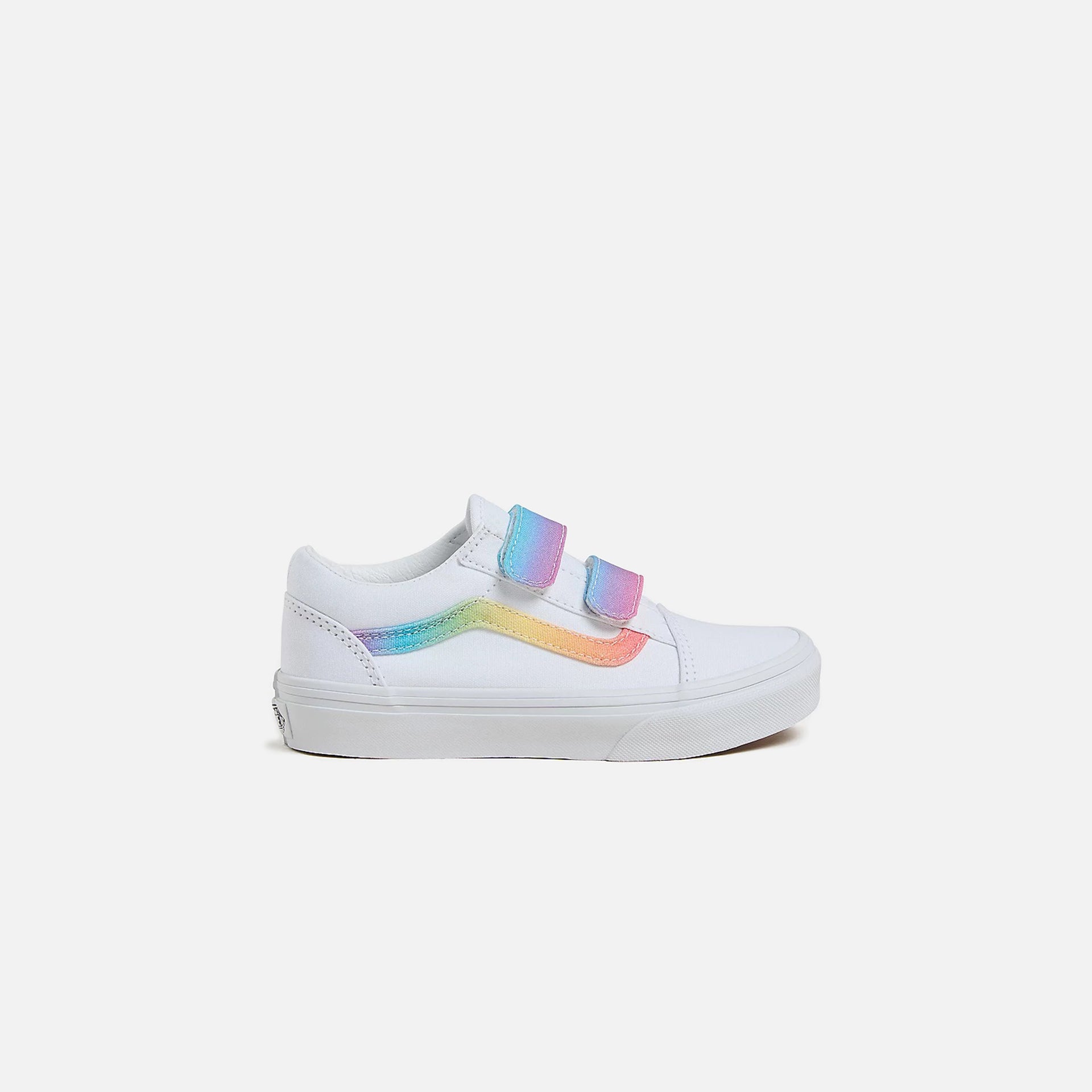 VANS PS Old Skool V - Rainbow / True White / Multi