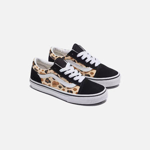 VANS PS Old Skool Leopard Glitter - Black / Brown