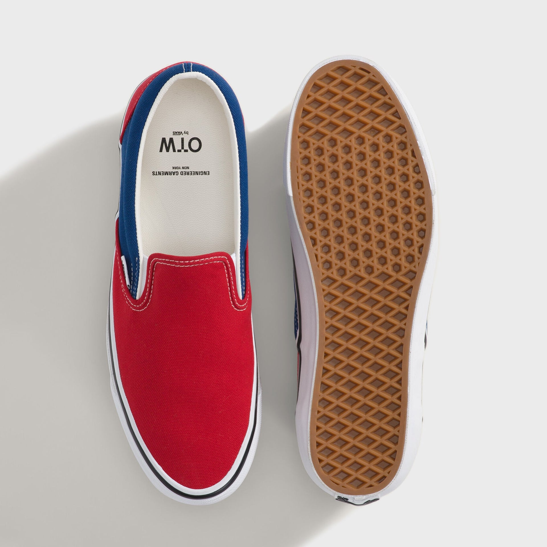 VANS x Engineered Garments OTW Classic Slip-On 98 - Red / Navy
