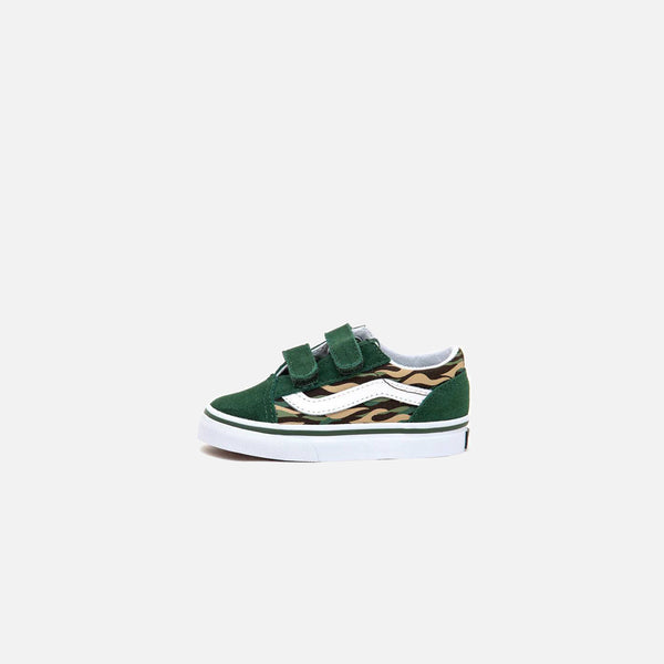 Vans Toddler Old Skool V Green Multi Kith