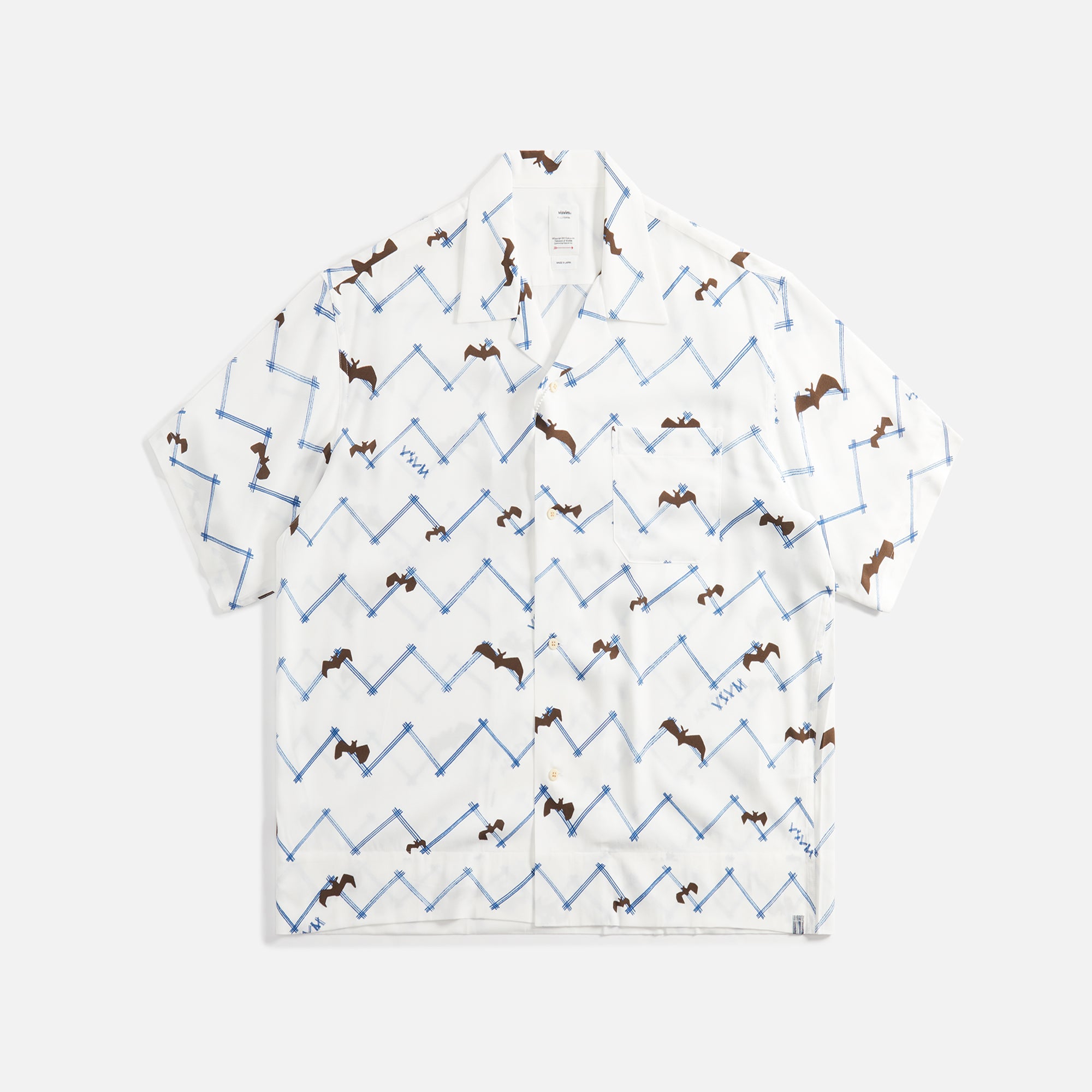 visvim COPA SHIRT S S BATS (WHITE) - ウェア・シャツ