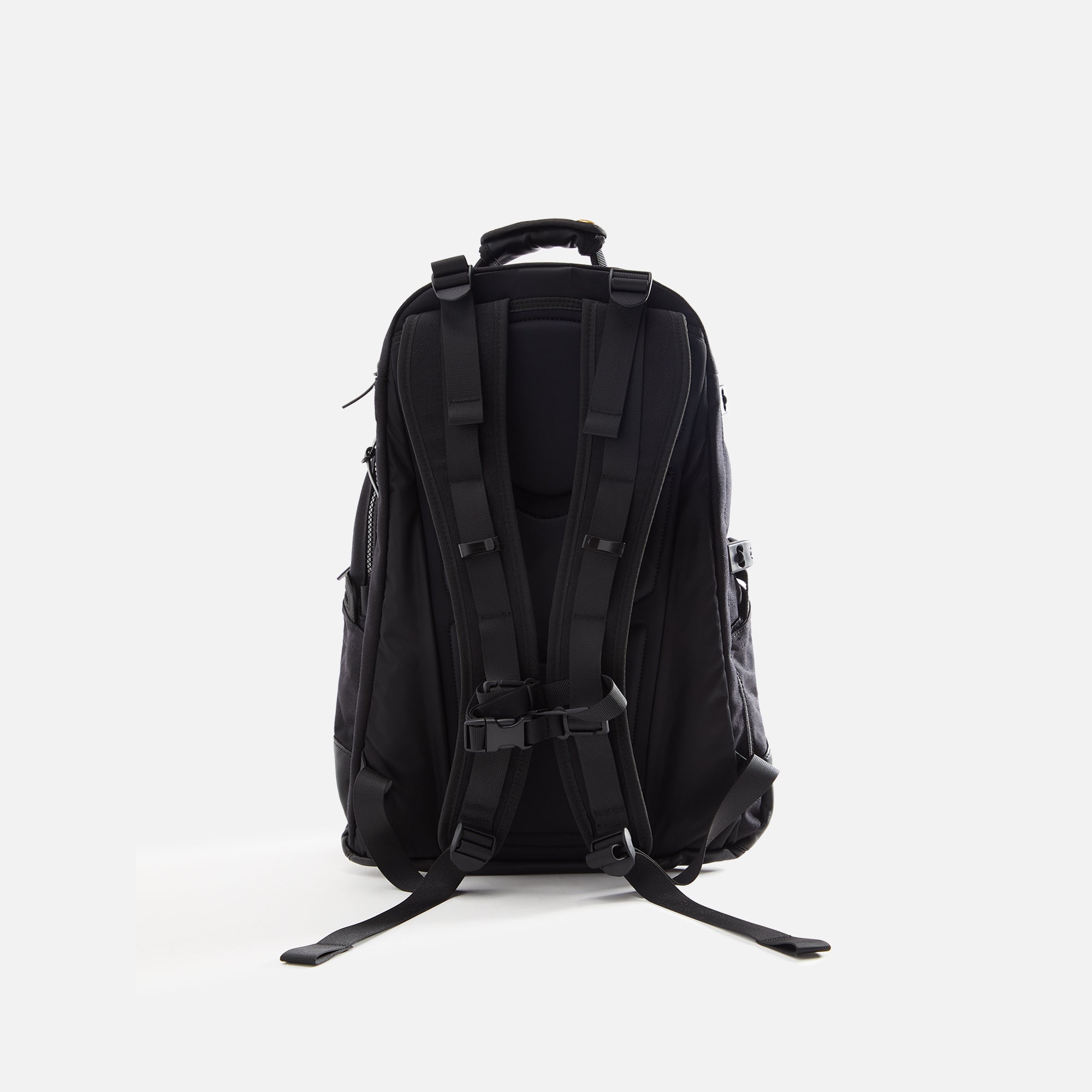 VISVIM CORDURA20Lレザーバックパック 黒 Visvim Men's Cordura 20L Backpack in Black Visvim