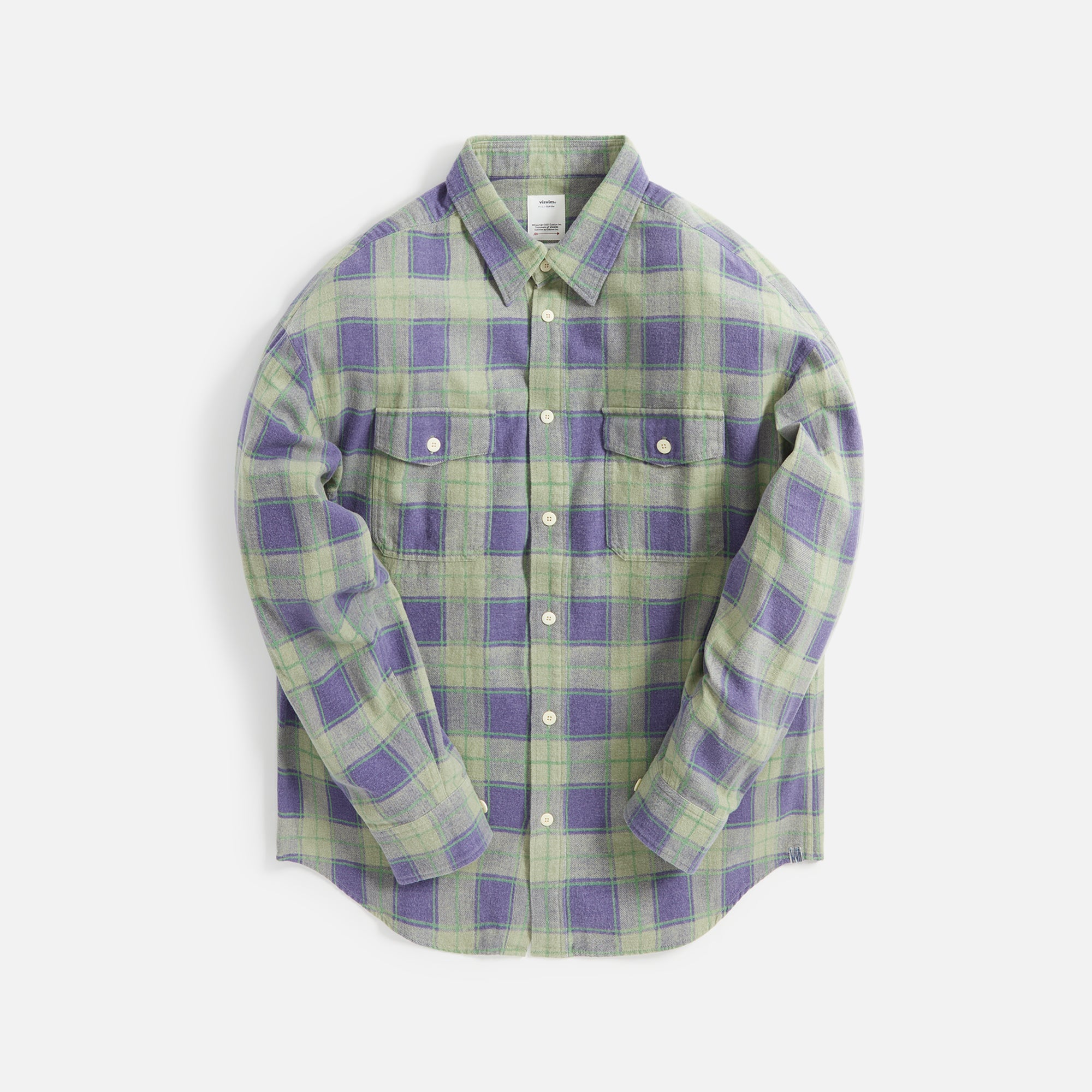 Visvim Pioneer Khadi Check Shirt - Green