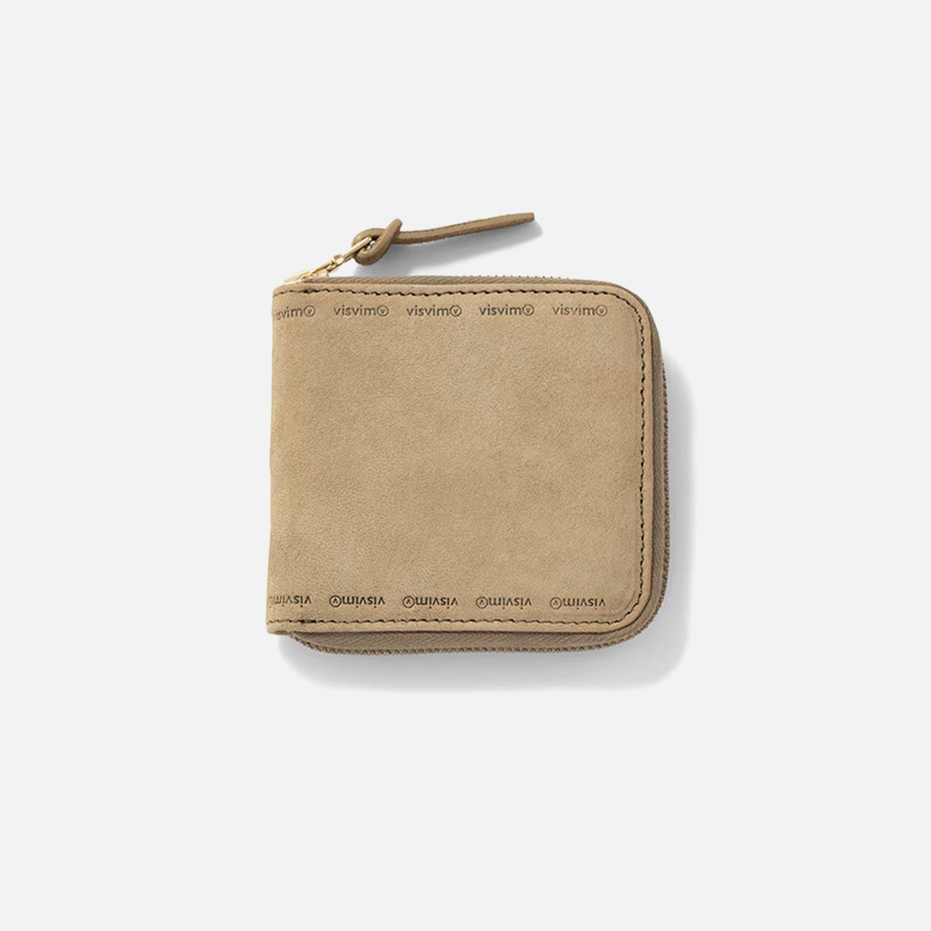 Visvim Suede Bi-Fold Wallet - Khaki