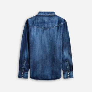 Visvim Social Sculpture Shirt Dmgd - Indigo