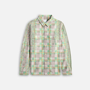 Visvim Pioneer Check Long Sleeve - Light Green