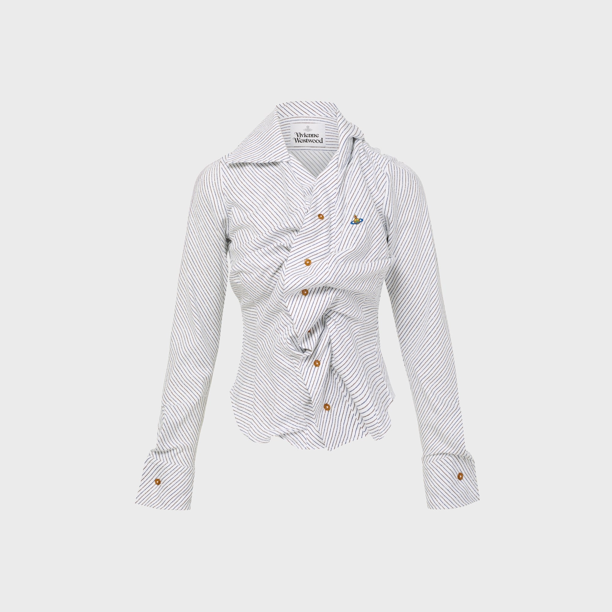 Vivienne Westwood Drunken Shirt - Blue / Brown Stripe – Kith