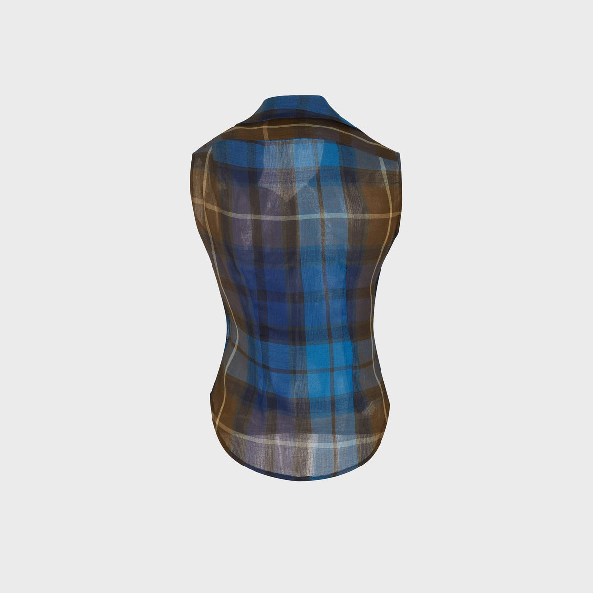 Vivienne Westwood Short Sleeve Drunken Shirt - Blue / Brown