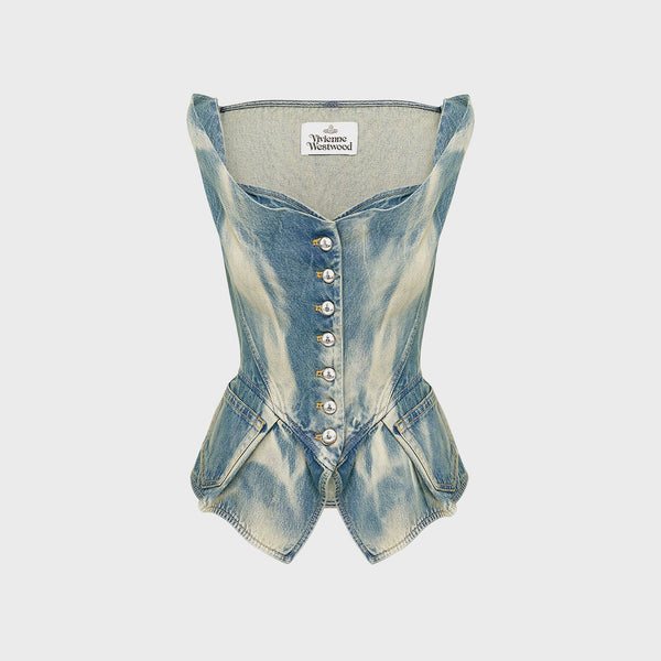 Vivienne Westwood Monday Vest - Bleach Denim – Kith