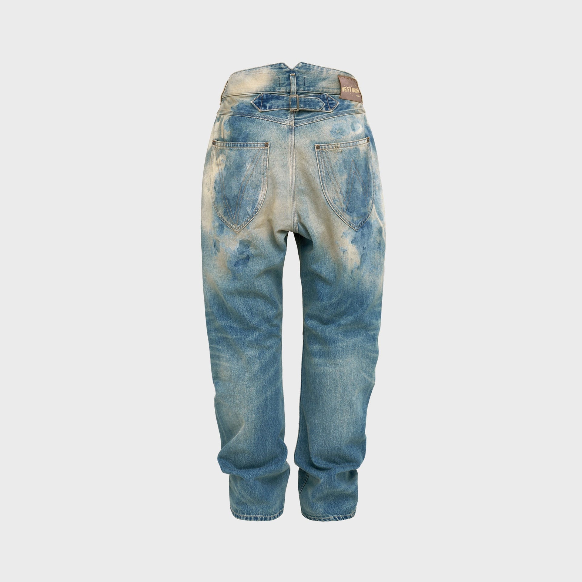 Vivienne Westwood Buckle Back Jeans - Bleach Denim