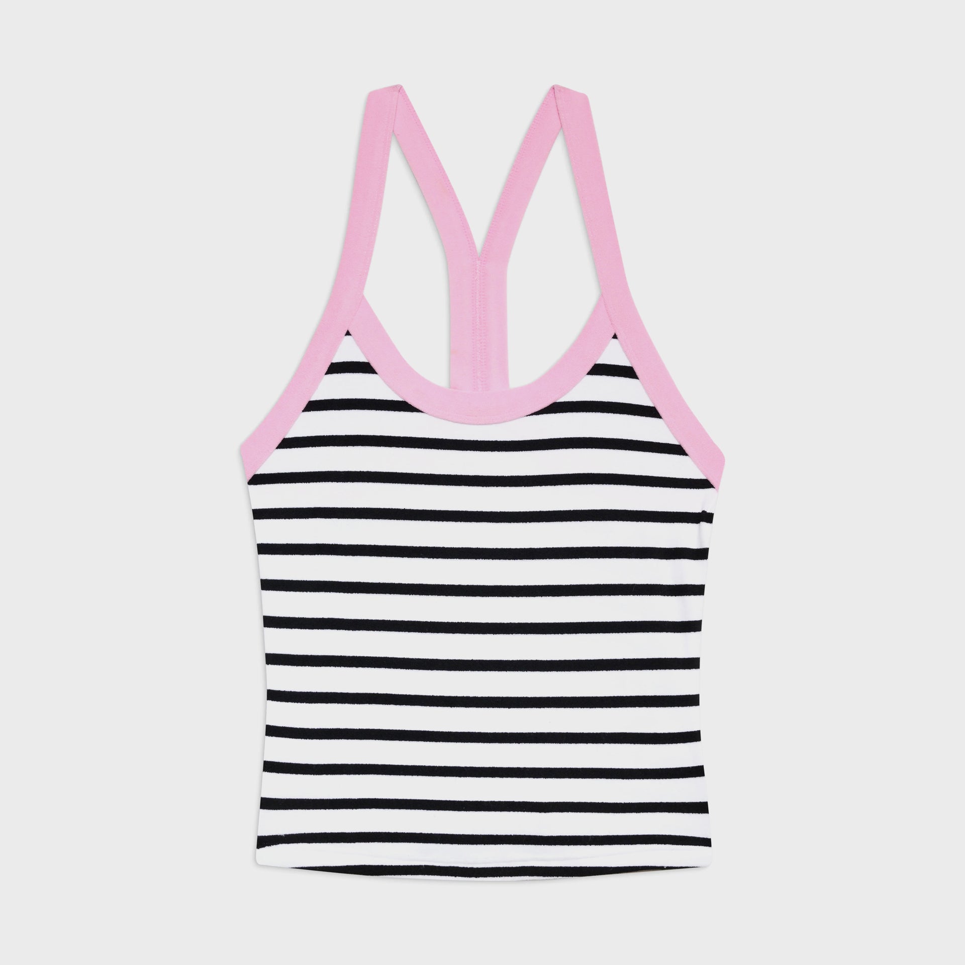 Frankies Bikinis Velma Terry Tank - Vintage Stripe