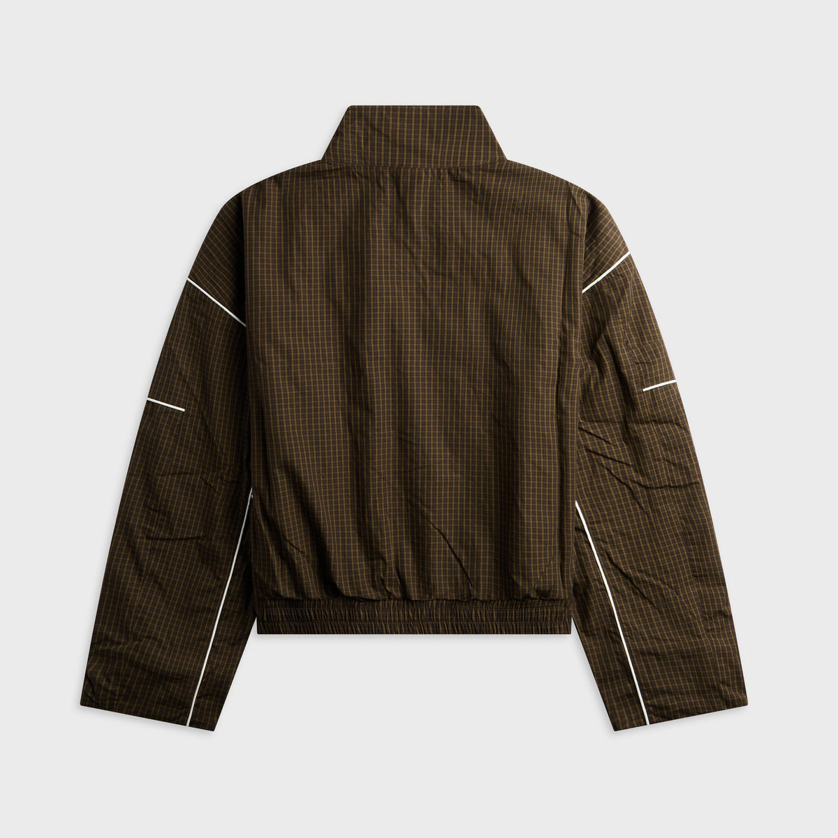 NAHMIAS Grid Warm Up Jacket - Brown Multi