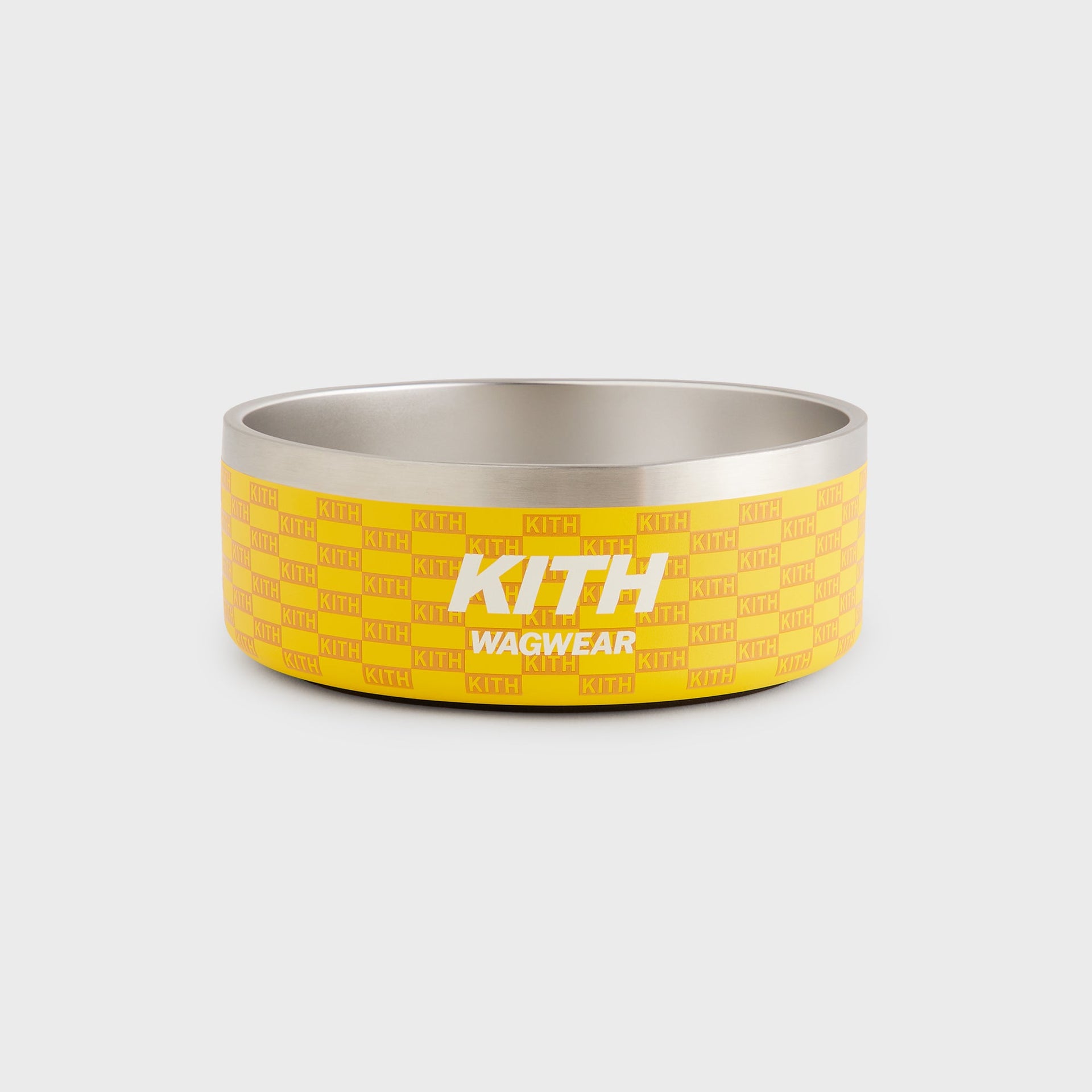 Kith for wagwear Metal Dog Bowl - Yellow