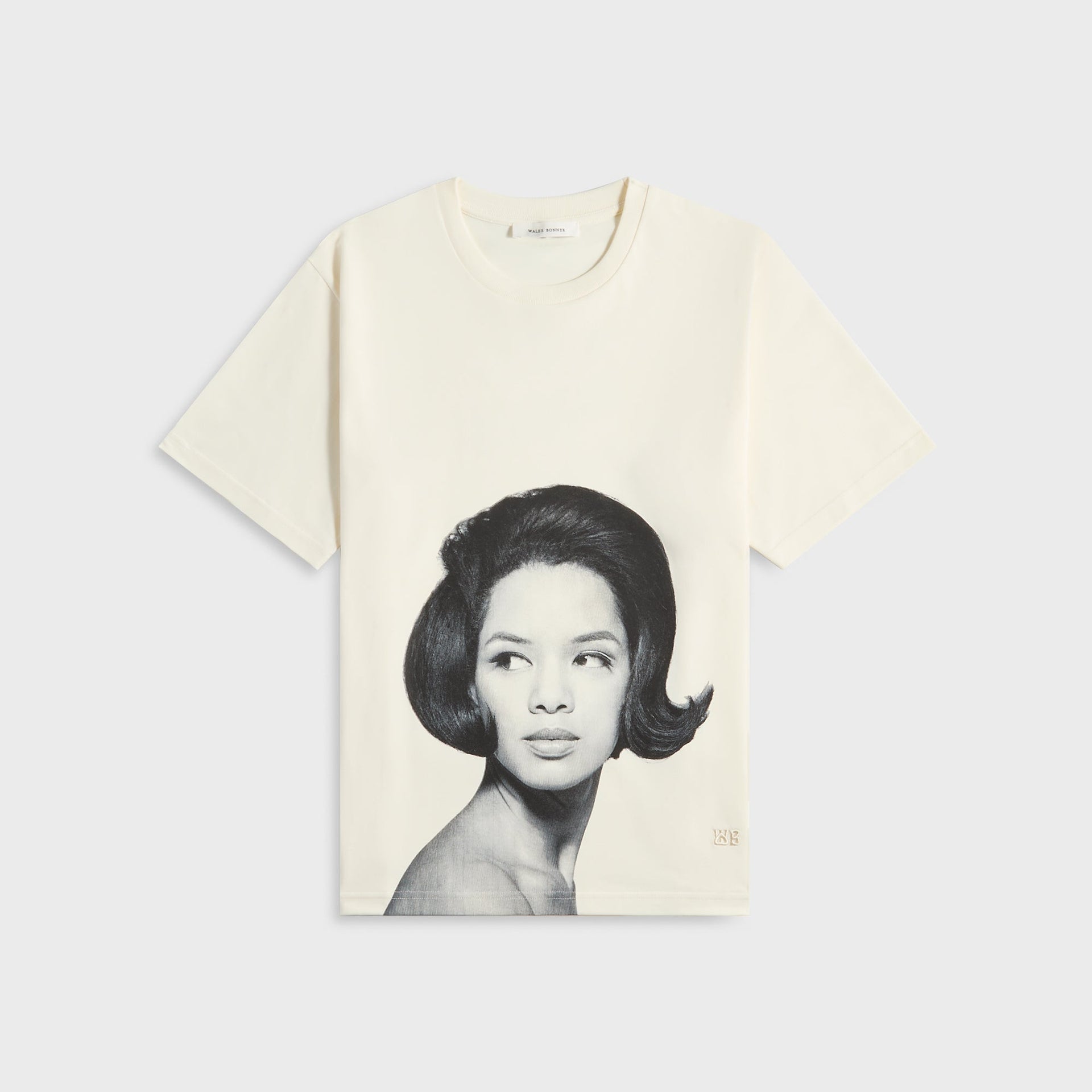 Wales Bonner Selah Oversized Tee in Ivory