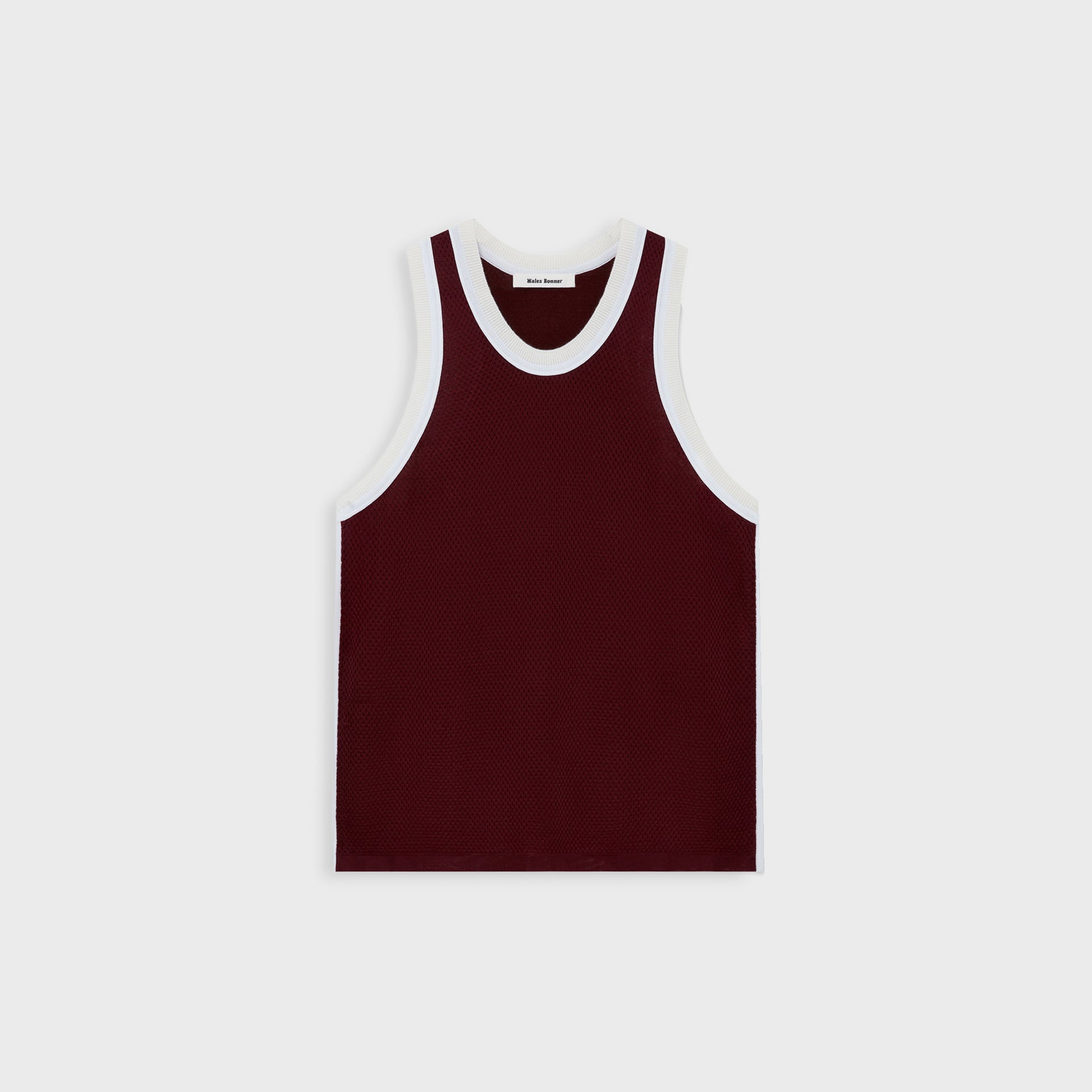 Wales Bonner Rio Tank Top - Bordeaux