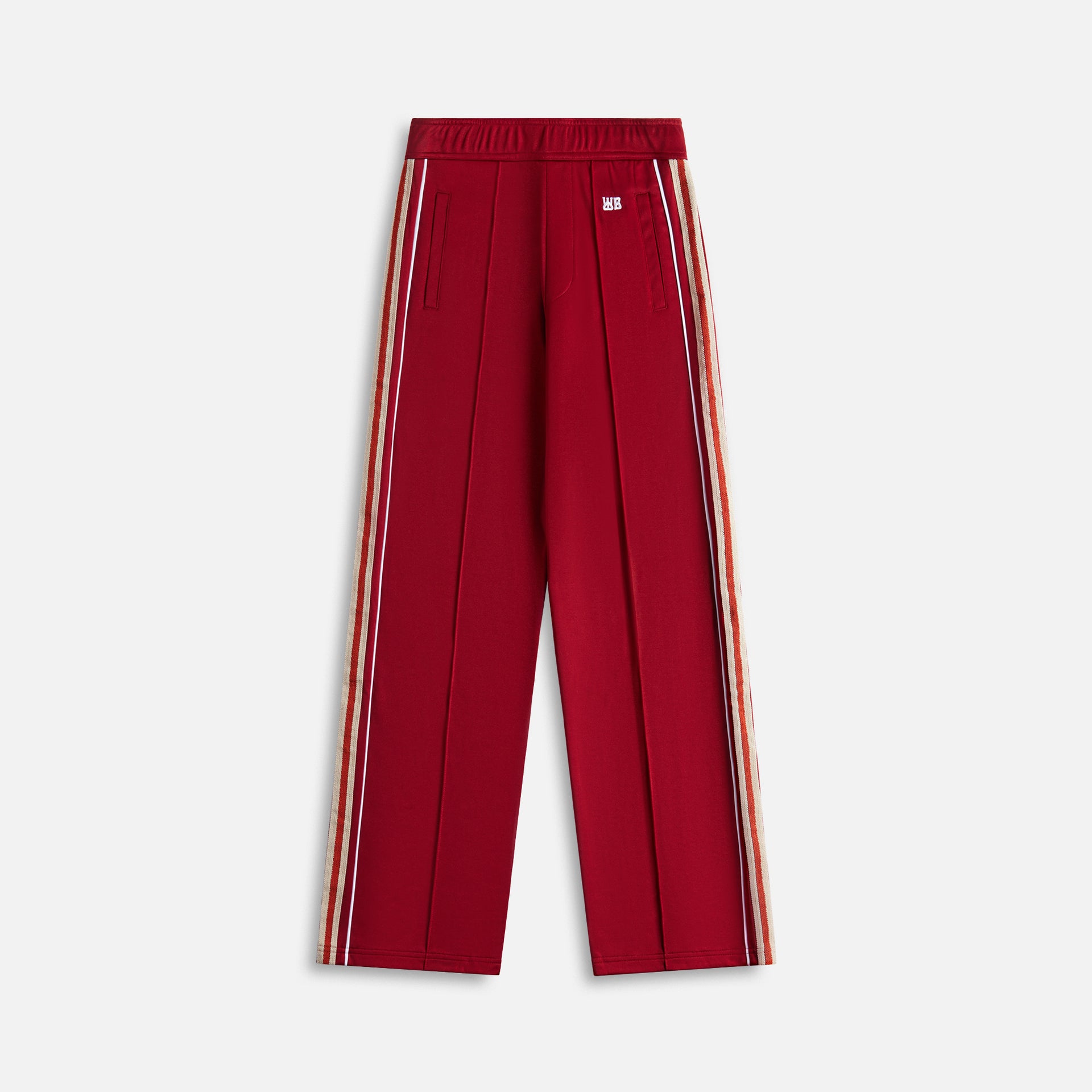 Wales Bonner Jersey Shine Track Pant - Burgundy Red