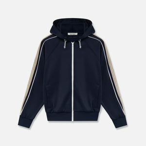 Wales Bonner Mantra Hoodie button-up - Navy