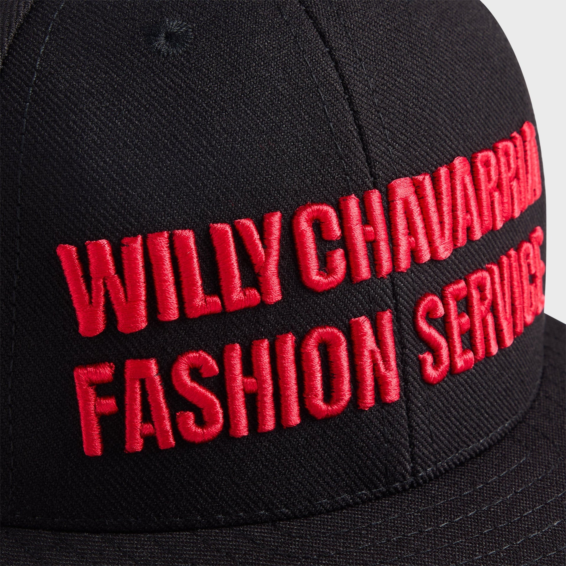 Willy Chavarria Fashion Service Cap - Black