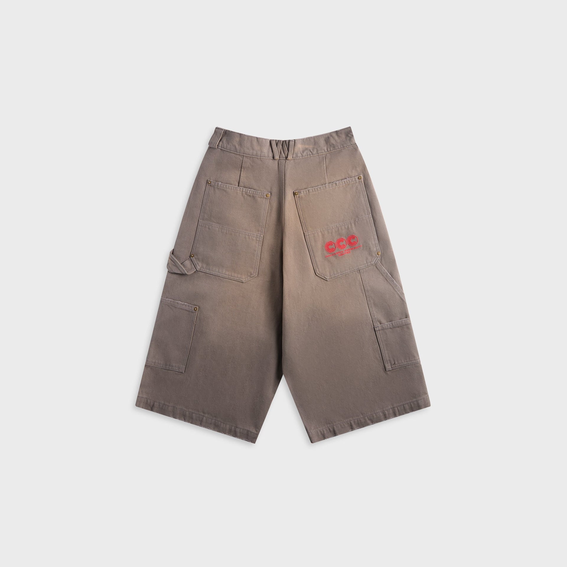 Willy Chavarria Stockton Double Knee Short - Concrete