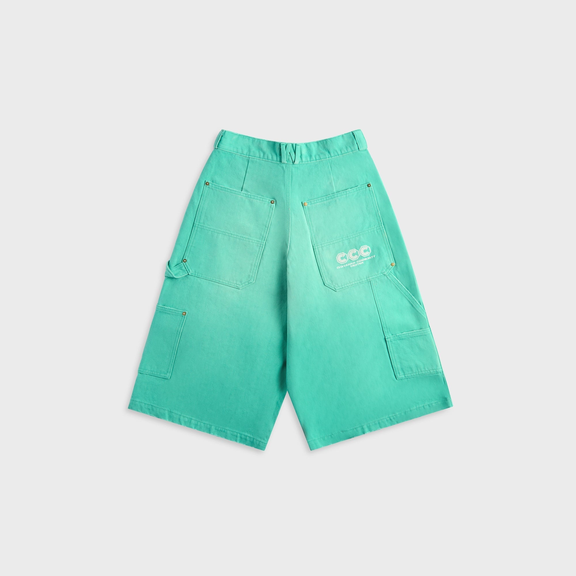 Willy Chavarria Stockton Double Knee Short - Uniform Green – Kith