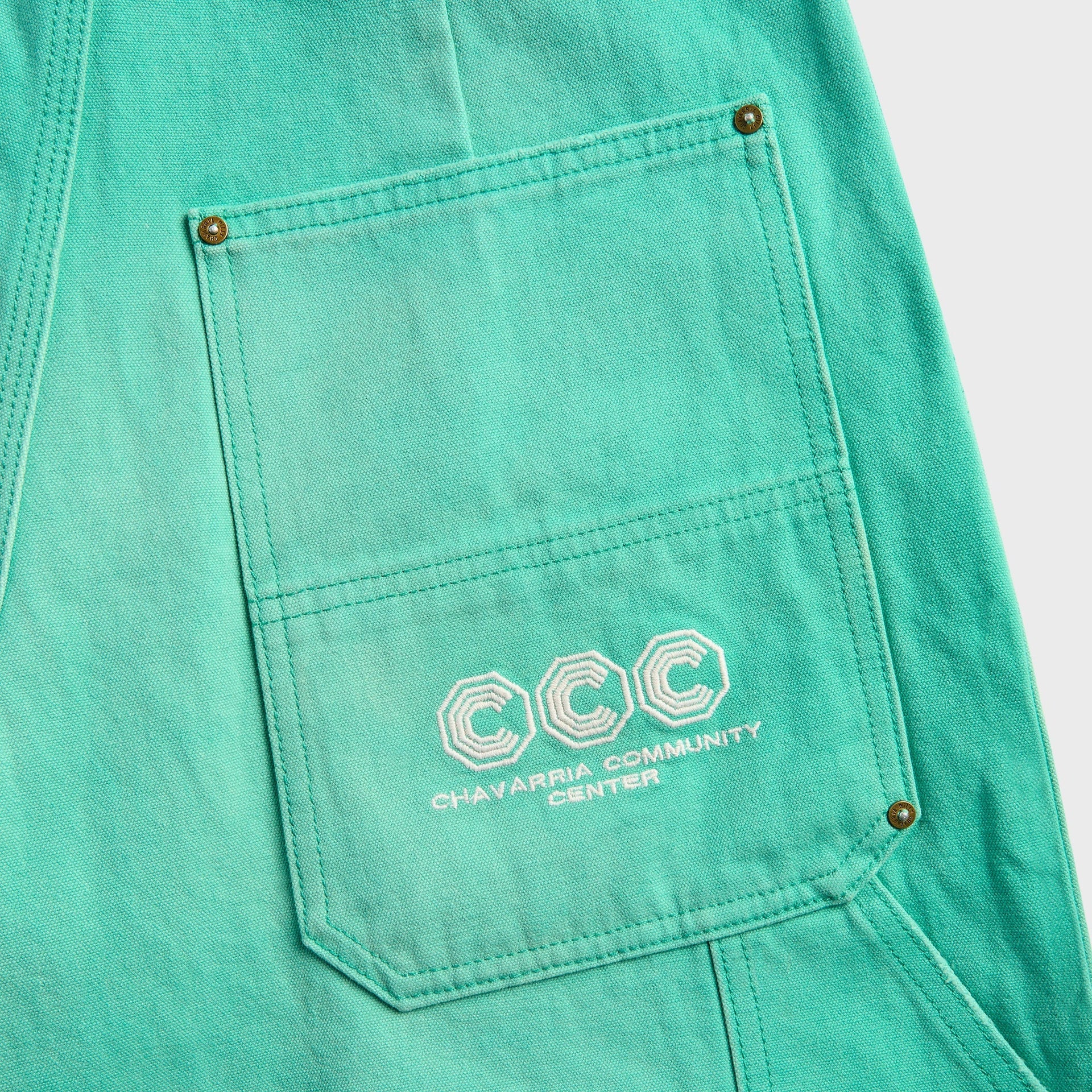 Willy Chavarria Stockton Double Knee Short - Uniform Green