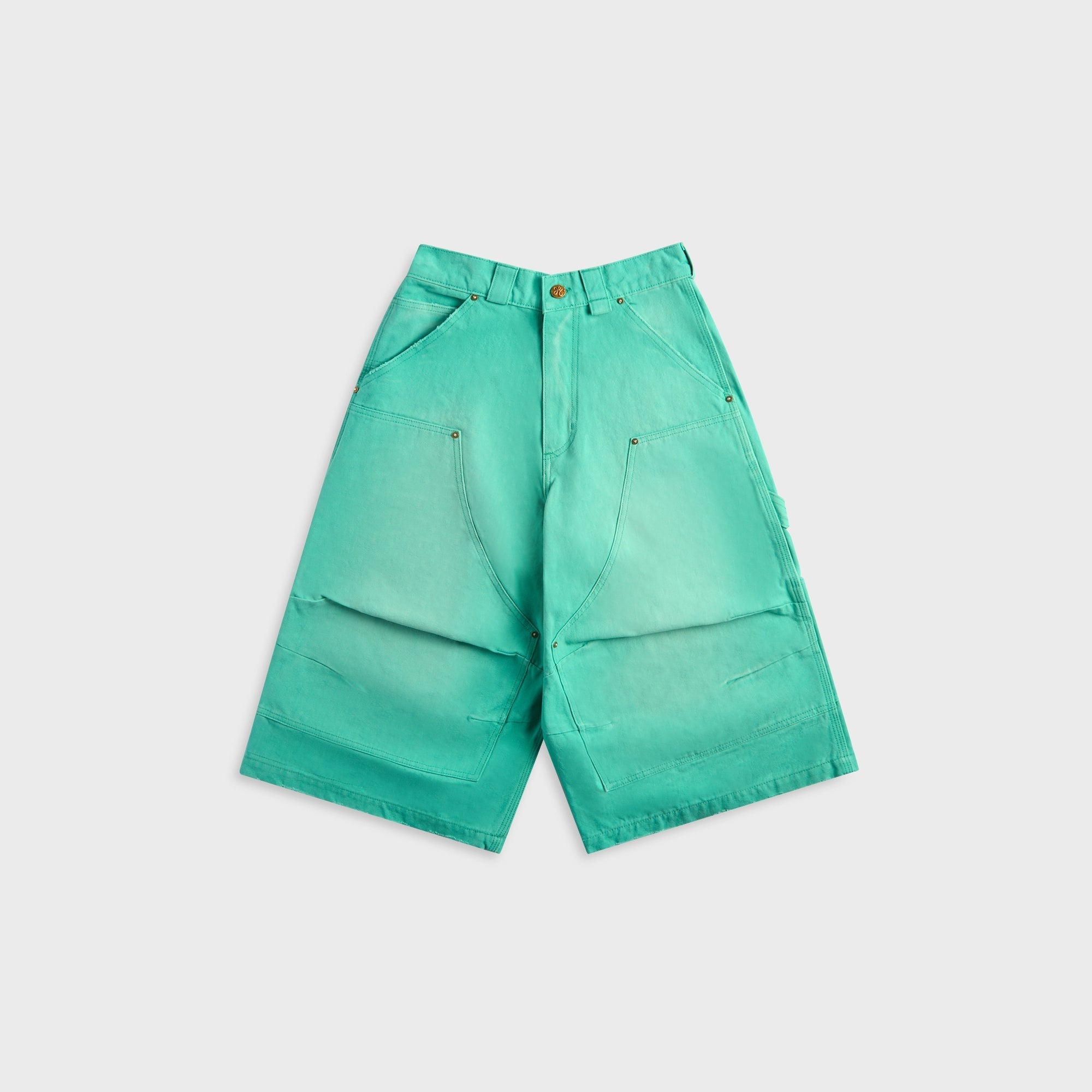 Willy Chavarria Stockton Double Knee Short - Uniform Green – Kith