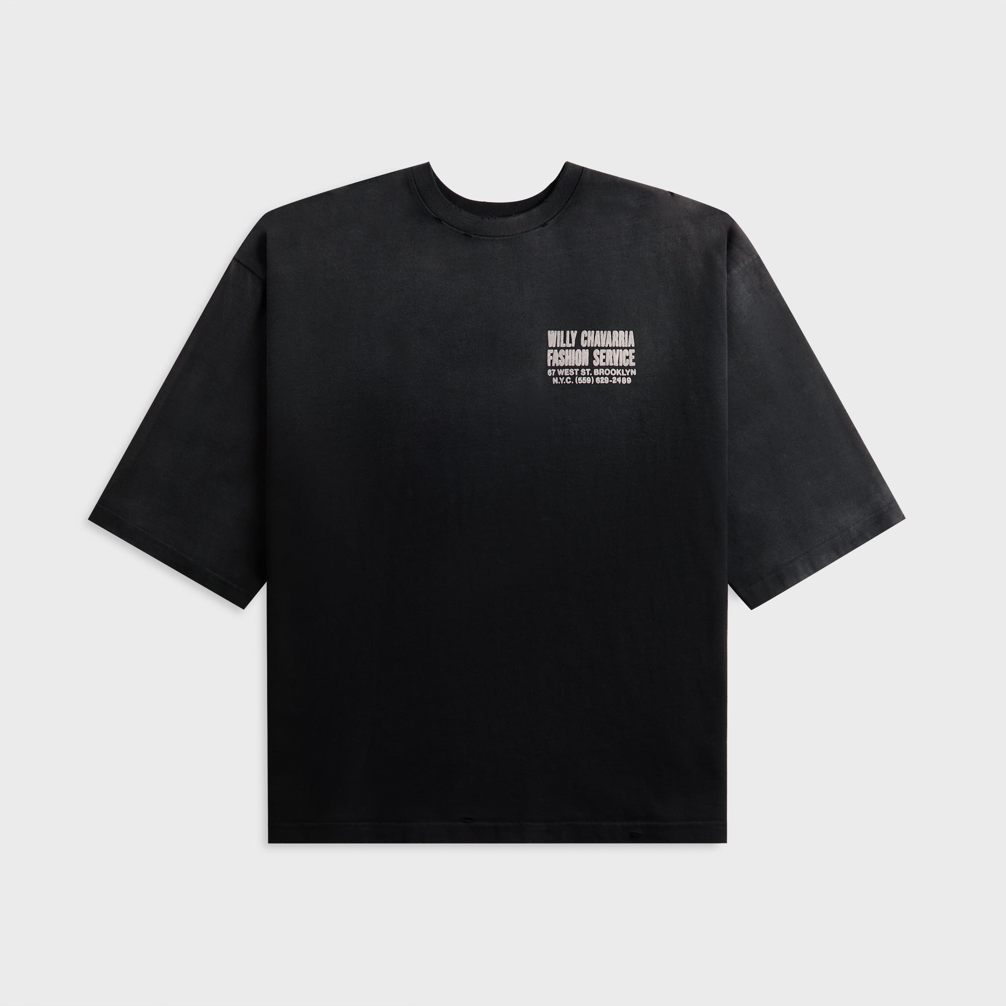 Willy Chavarria Fashion Services Buffalo Tee - Black – Kith
