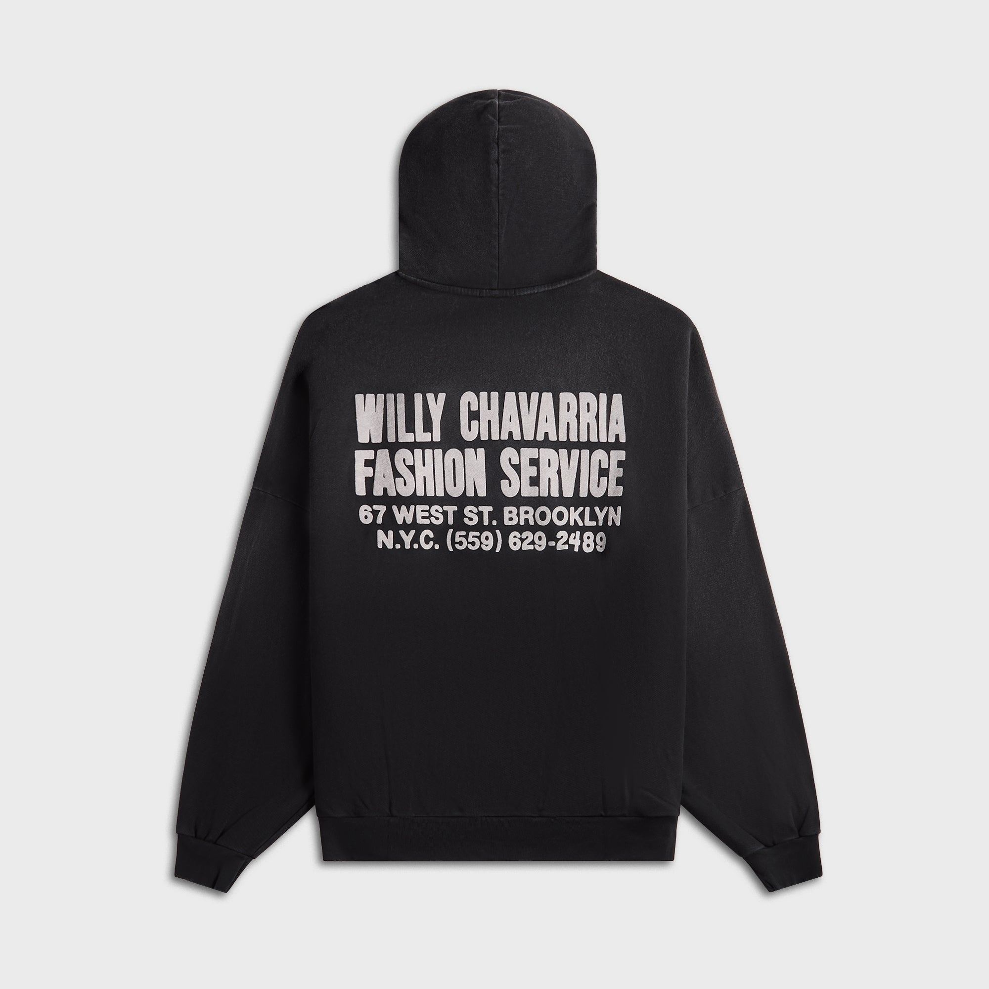 Willy Chavarria Fashion Services Hooligan Hoodie - Black – Kith