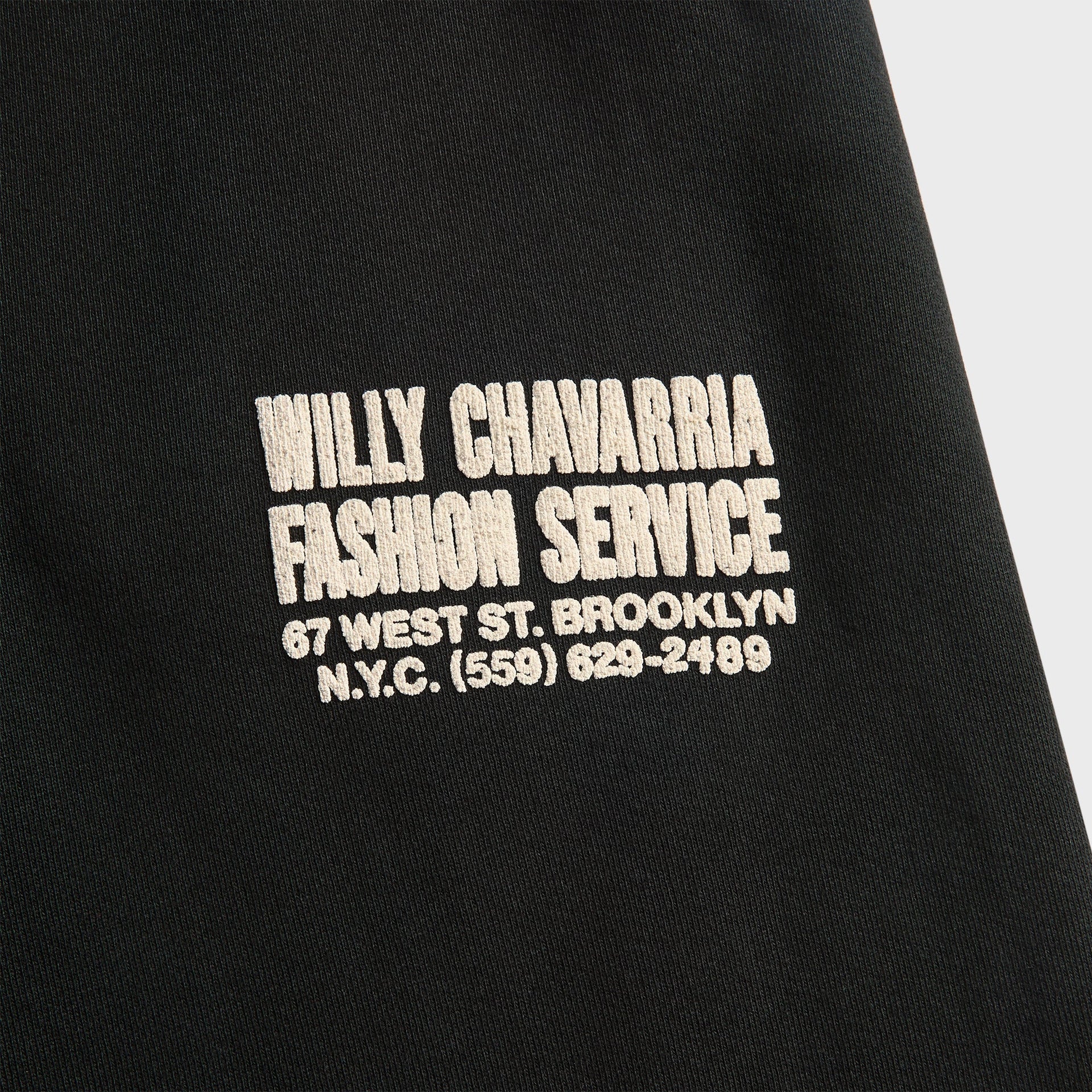 Willy Chavarria Fashion Services Buffalo Sweatpant - Black Beauty