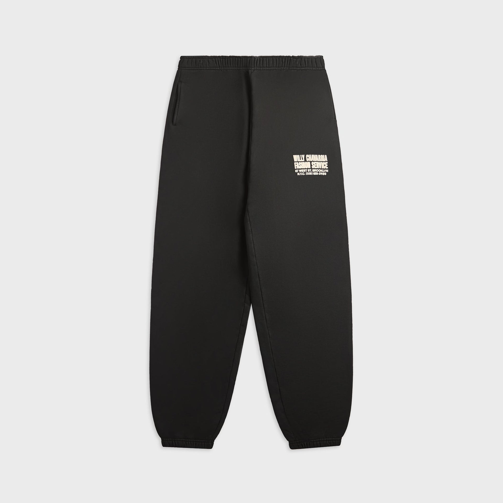 Willy Chavarria Fashion Services Buffalo Sweatpant - Black Beauty