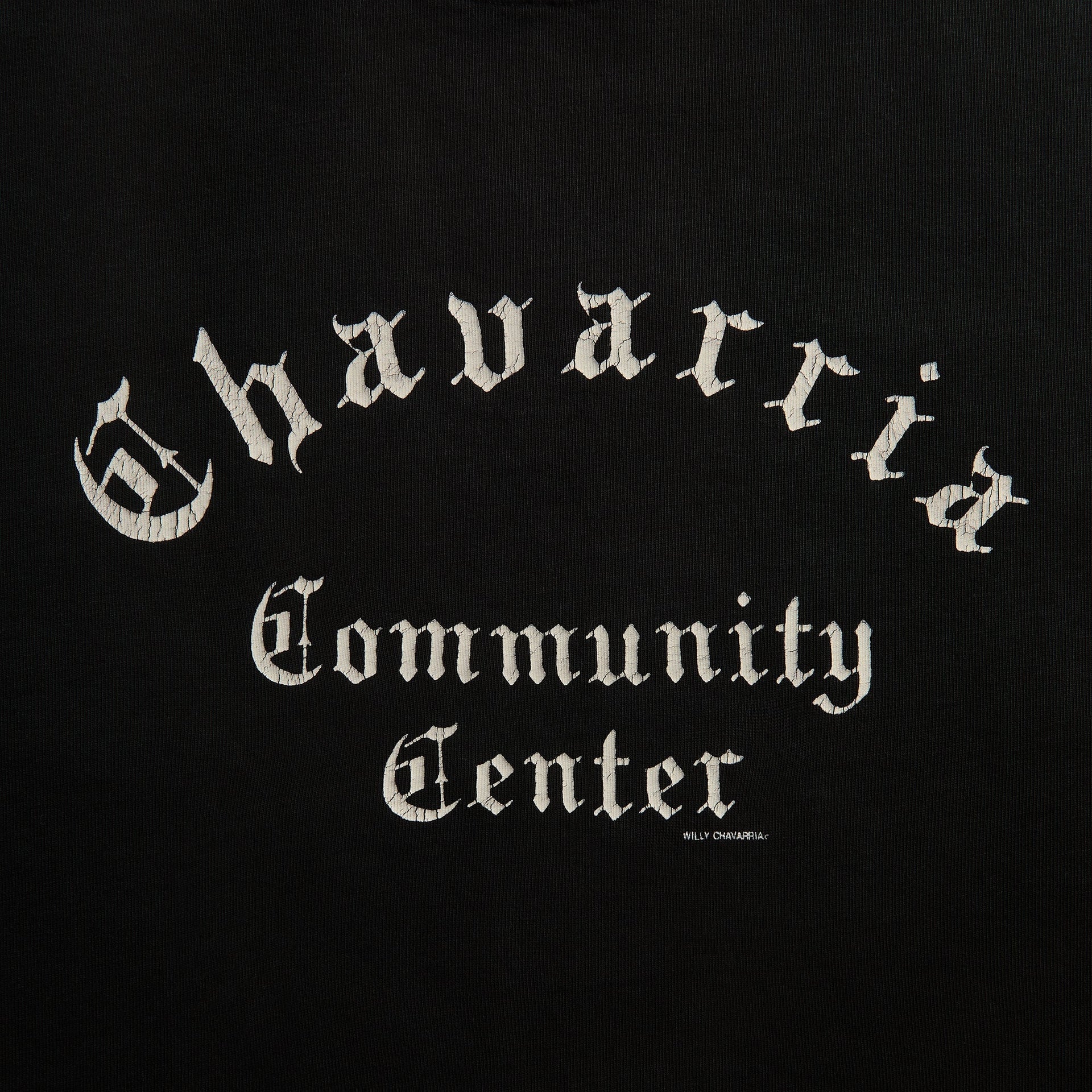 Willy Chavarria Chavarria Community Center Buffalo Tee - Black Beauty