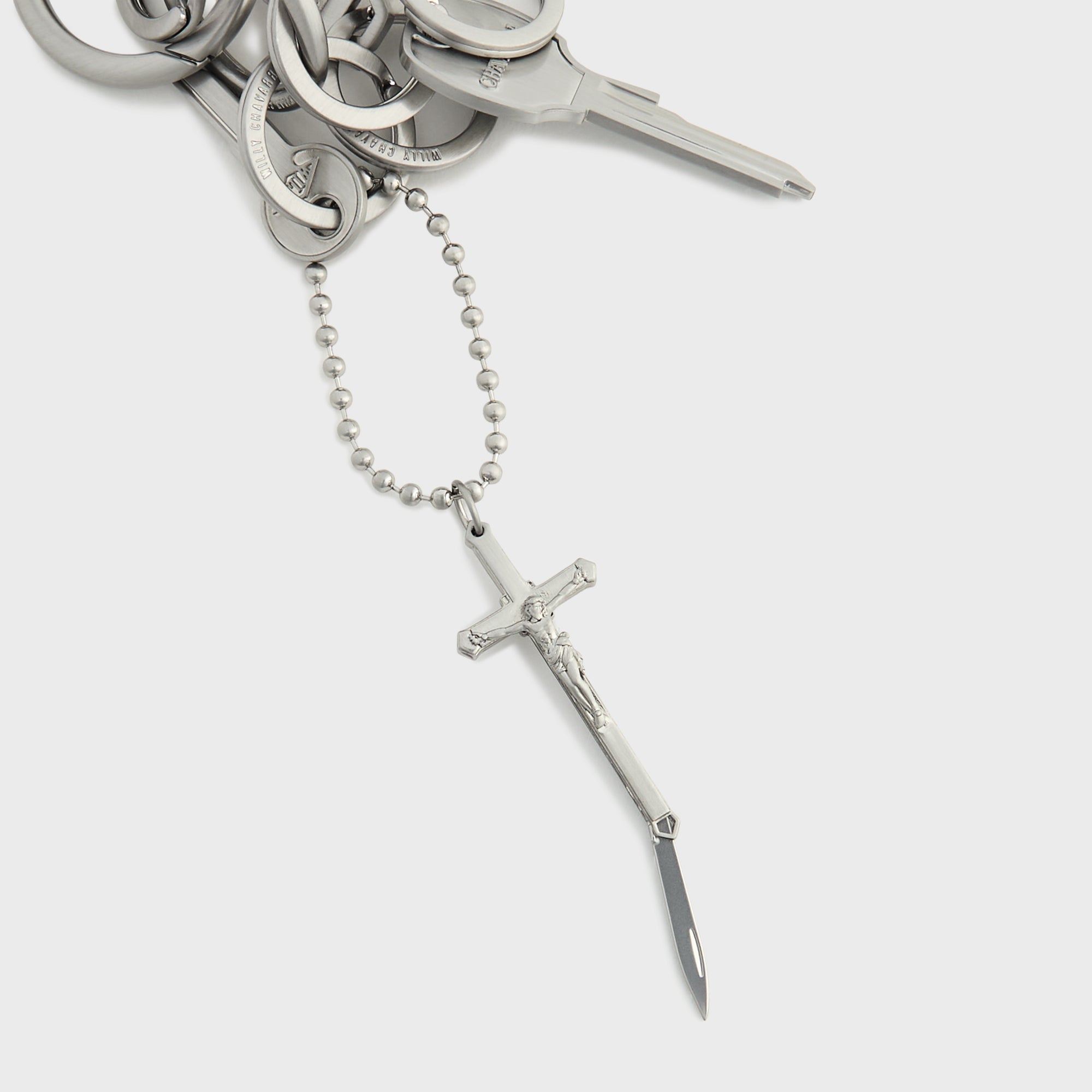 Willy Chavarria Staff Key Fobs - Shiny Nickel – Kith