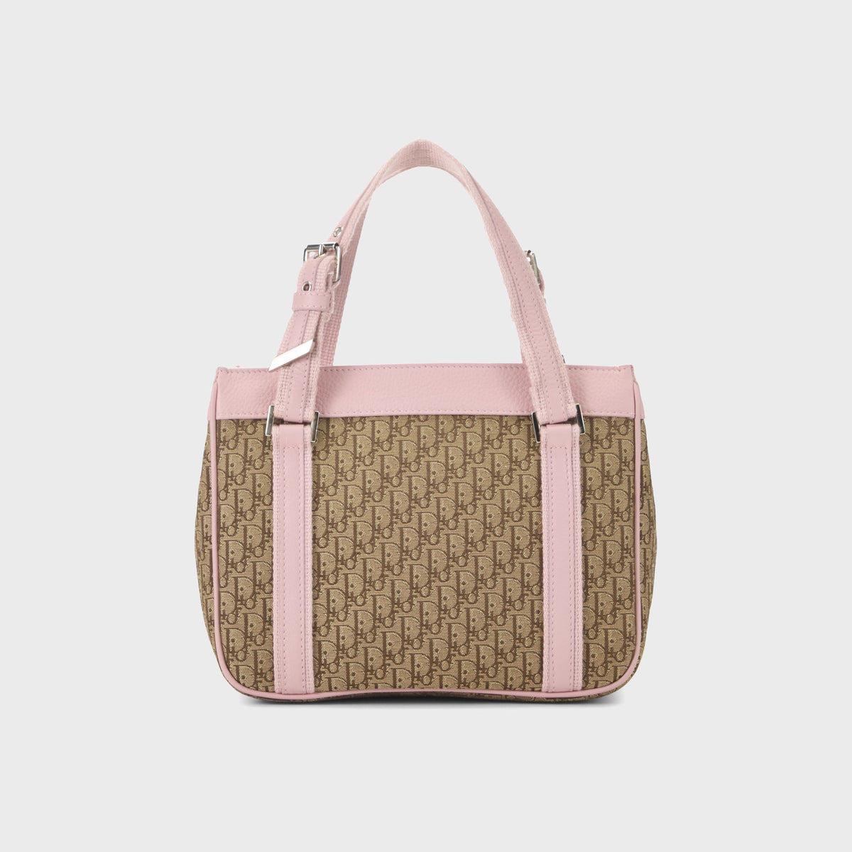 WGACA Christian Dior Monogram Trotter Street Chic Mini Tote Bag - Pink