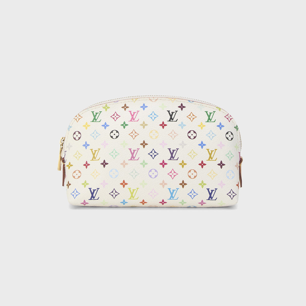 WGACA Louis Vuitton x Takashi Murakami Pochette Cosmetic PM Bag - White / Multi