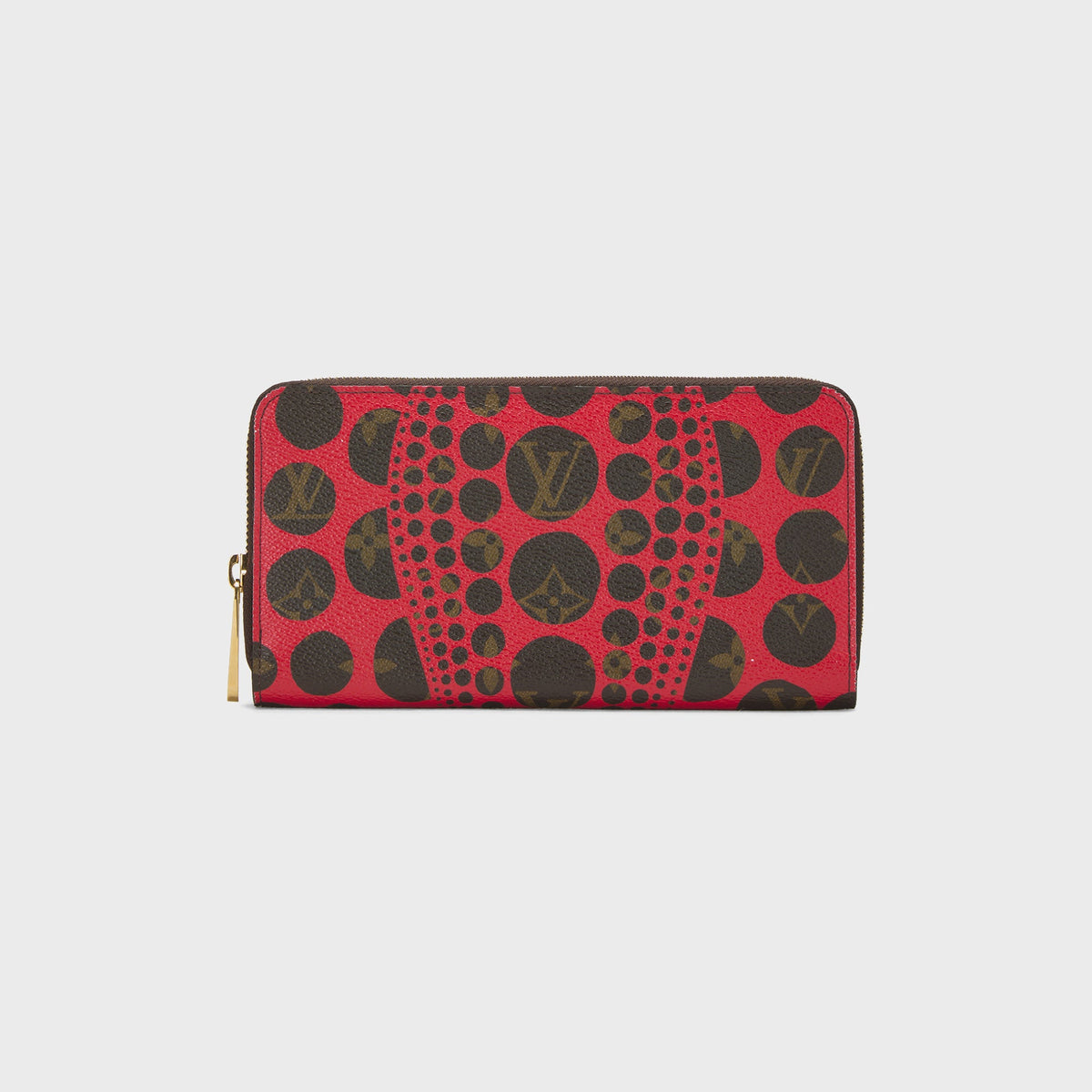 WGACA Louis Vuitton x Yayoi Kusama Red Dots Infinity Zippy Continental Wallet - Red / Black