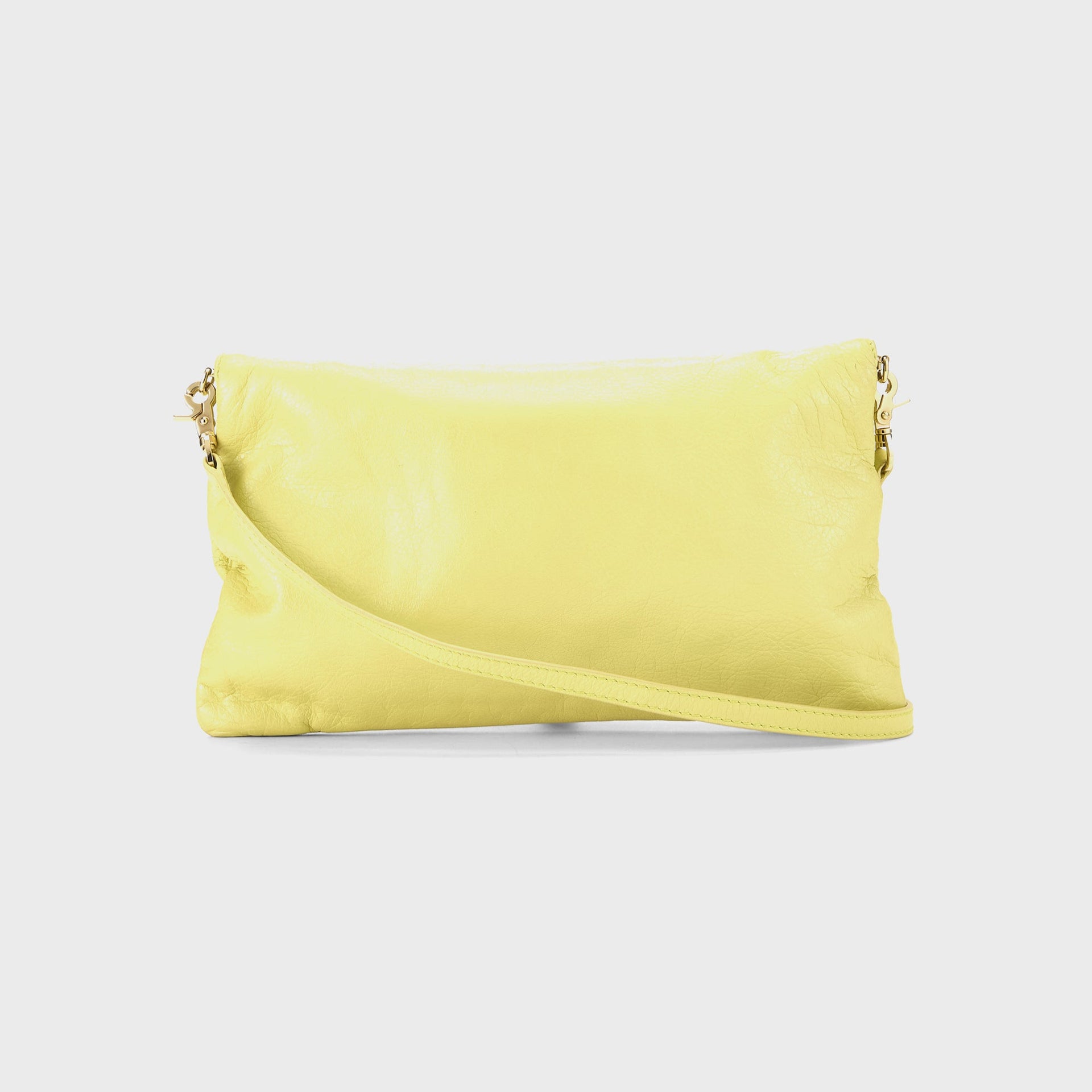 WGACA Balenciaga Giant12 Clutch Crossbody - Yellow Agneau