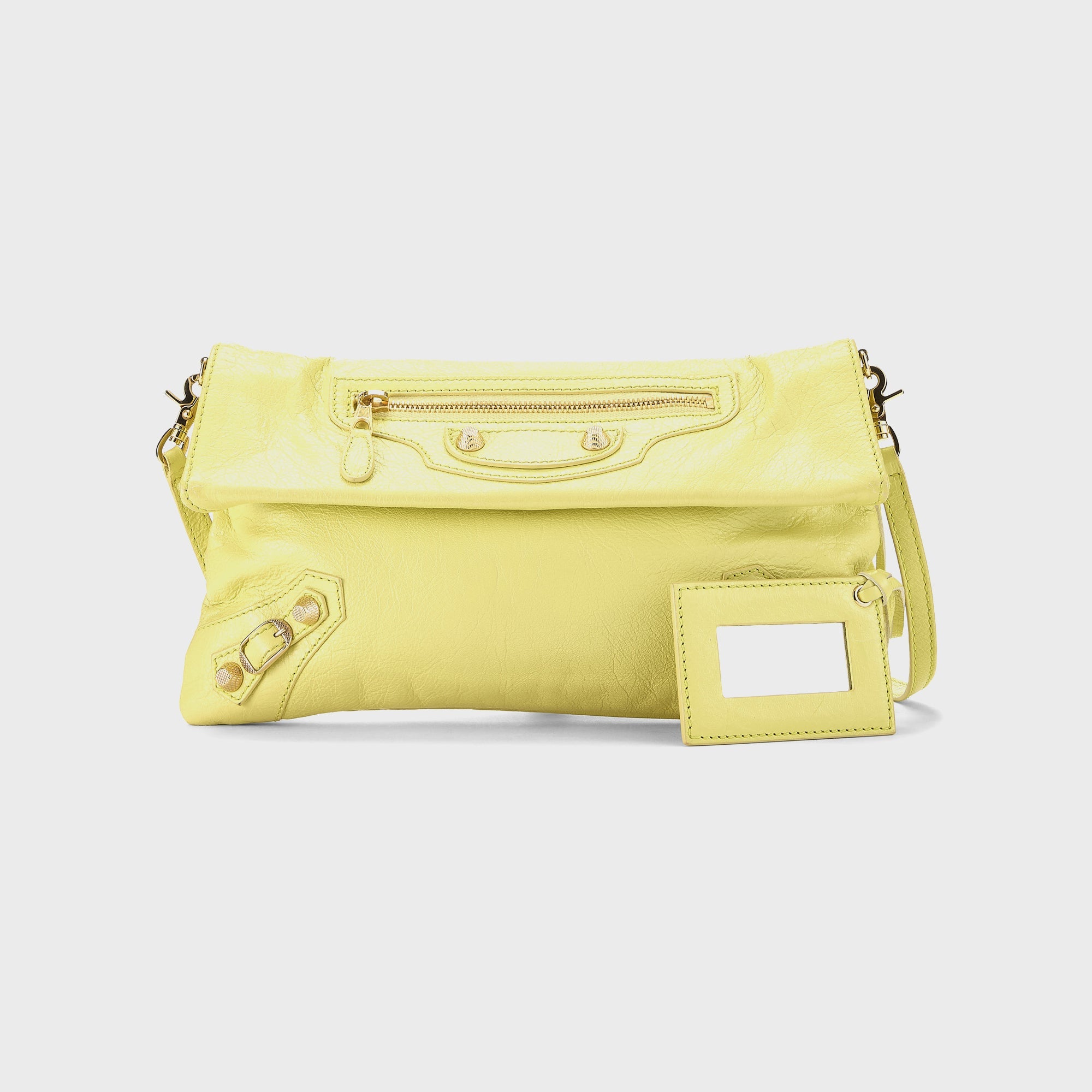 STONE  イエロー ショルダーバッグ WGACA Balenciaga Giant12 Clutch Crossbody - Yellow Agneau – Kith