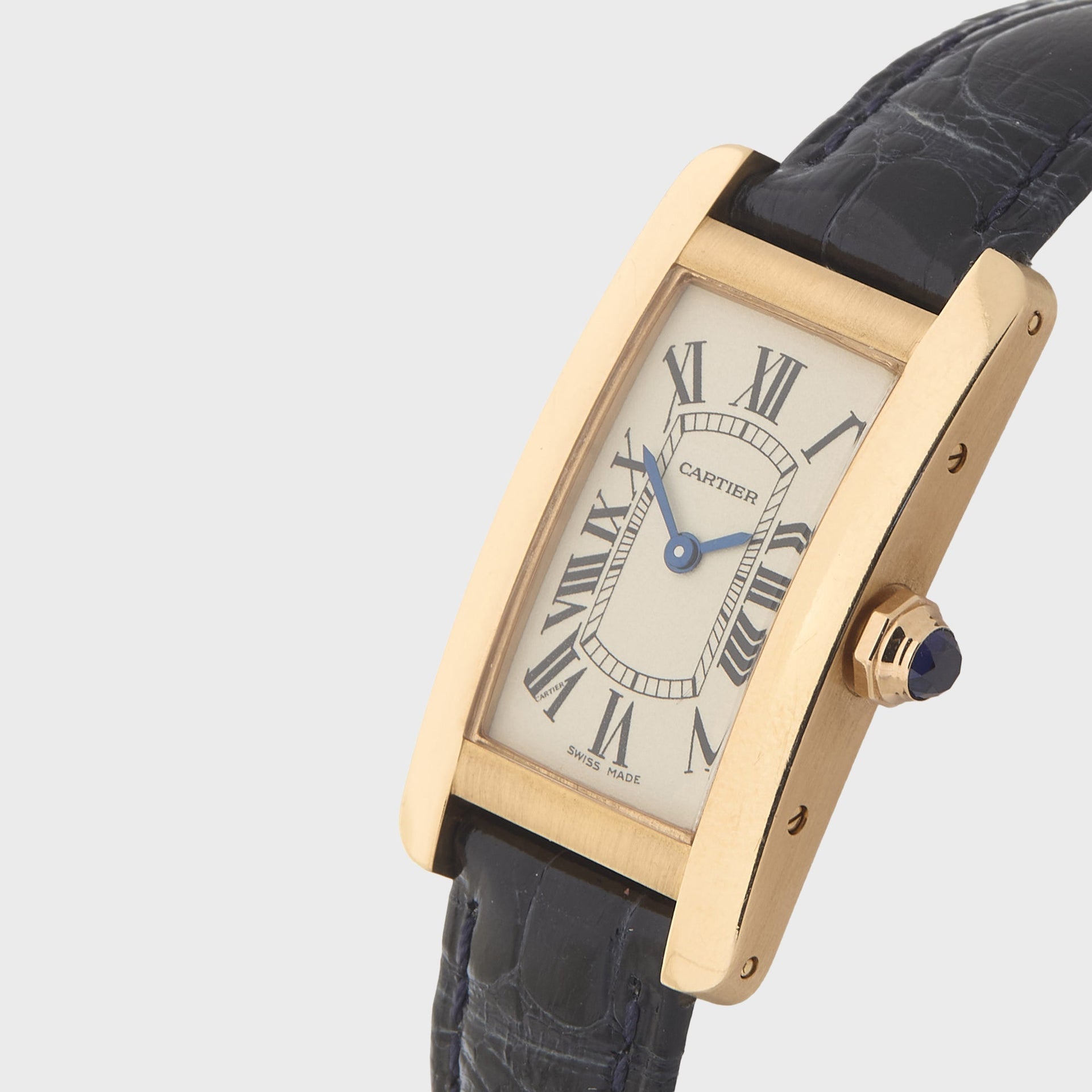 WGACA Cartier Tank Americaine Watch 35mm - Silver/ Rose Gold