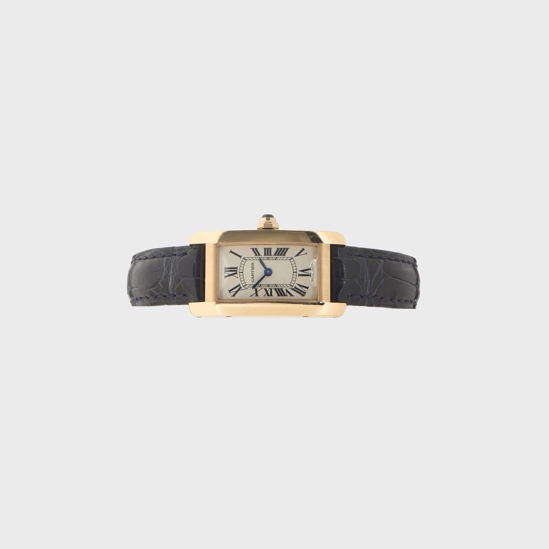 WGACA Cartier Tank Americaine Watch 35mm - Silver/ Rose Gold