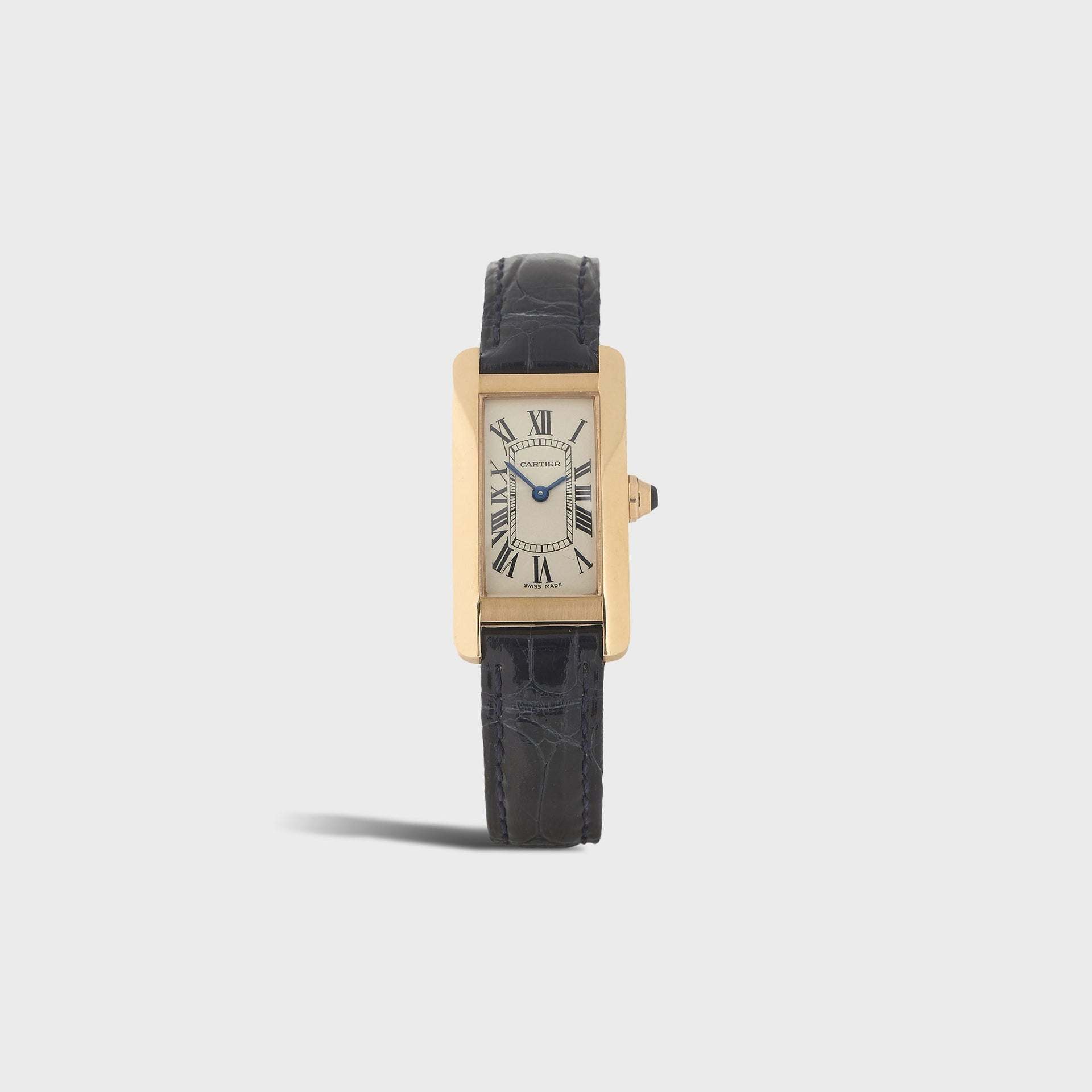 WGACA Cartier Tank Americaine Watch 35mm - Silver/ Rose Gold