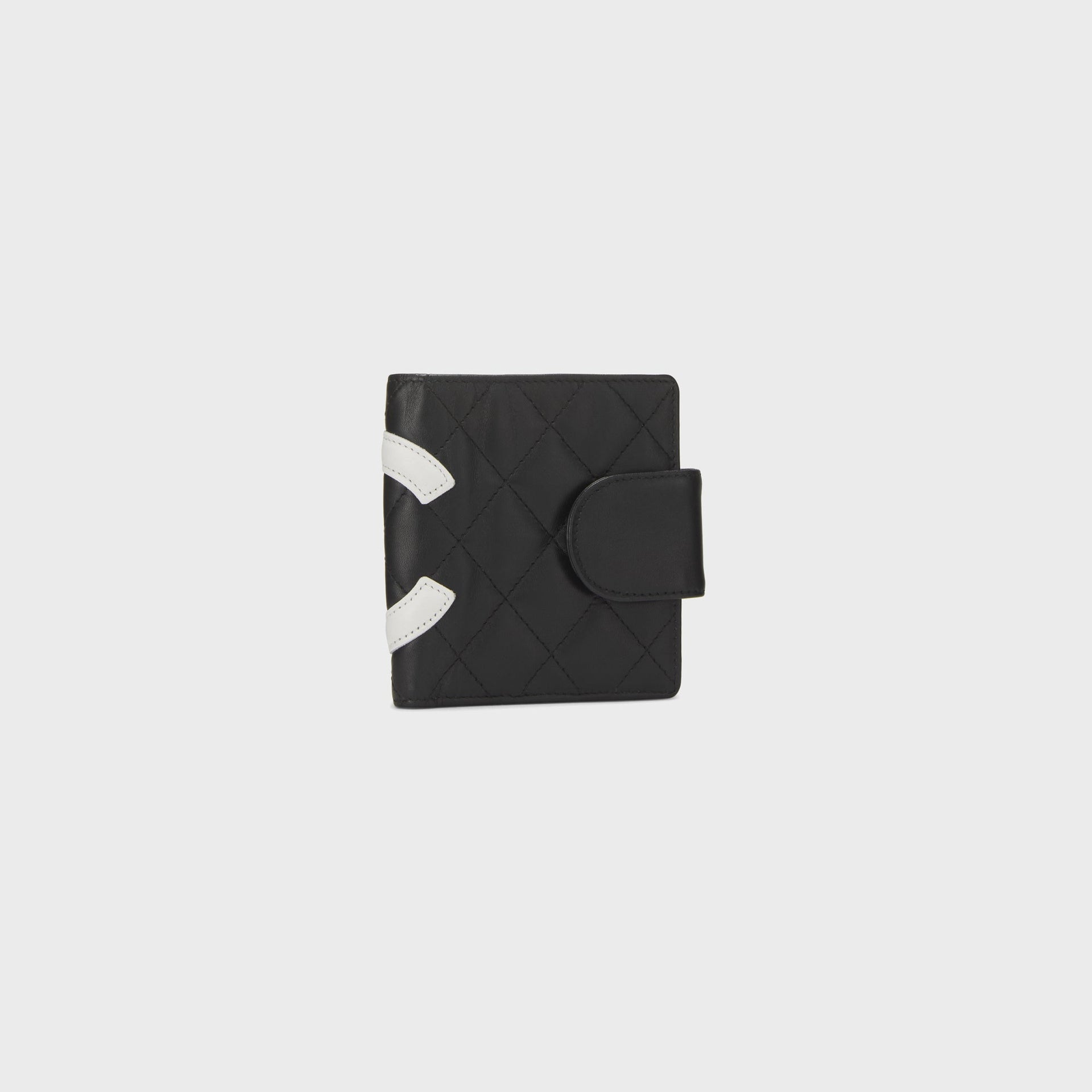 WGACA Chanel Quilted Calfskin Cambon Wallet - Black