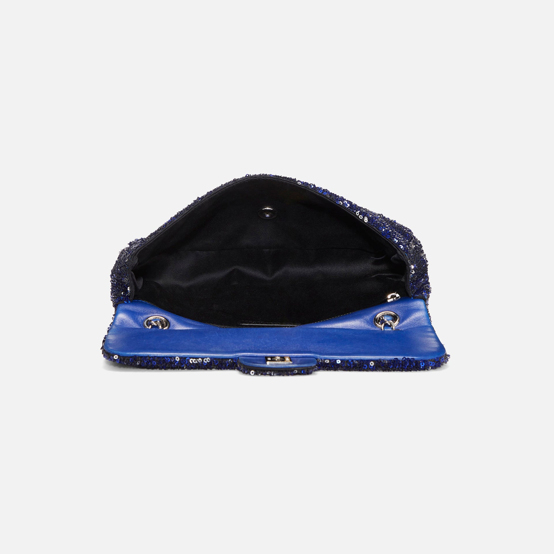 WGACA Chanel Sequin Half Flap 10" - Blue