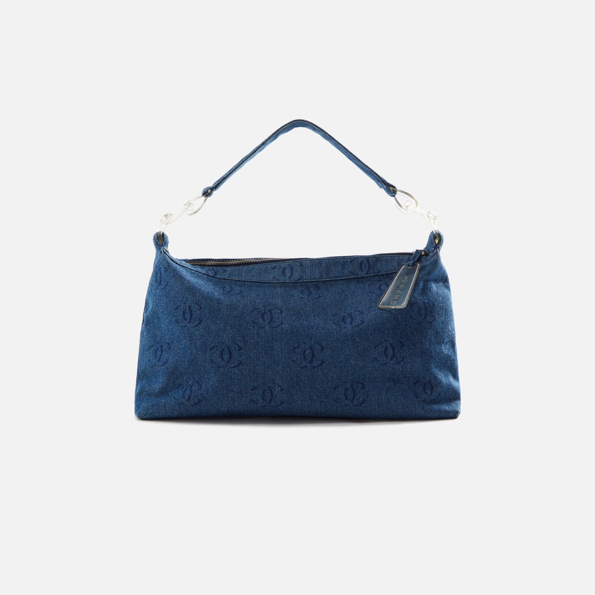 WGACA Chanel Denim Fringed Flap Bag - Blue – Kith