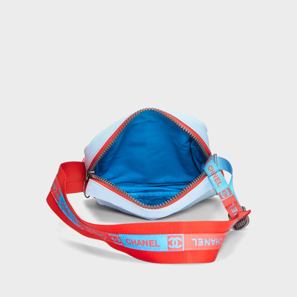 WGACA Multicolor Canvas Sportline Crossbody Small - Blue / Orange